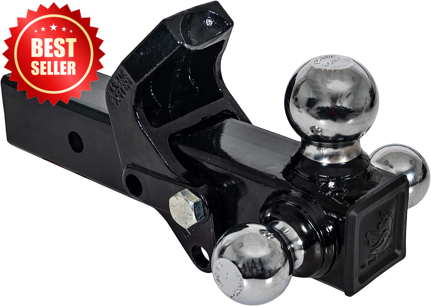 1802280 Tri-Ball Truck Hitch Hook Solid Shank 2-1/2″ Receiver US