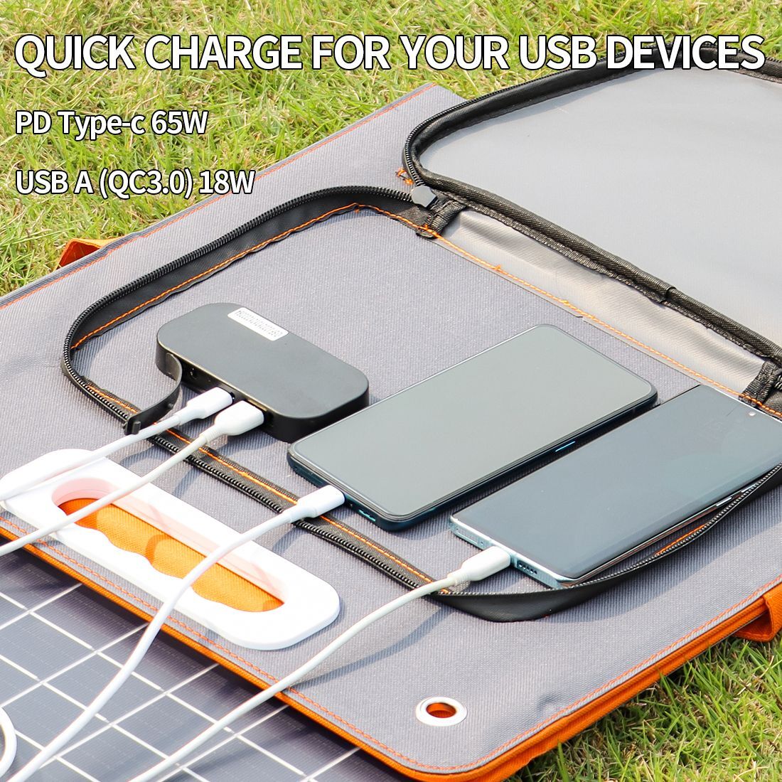 300W Solar Generator, FlashFish 60000mAh Portable Power Station Camping Potable