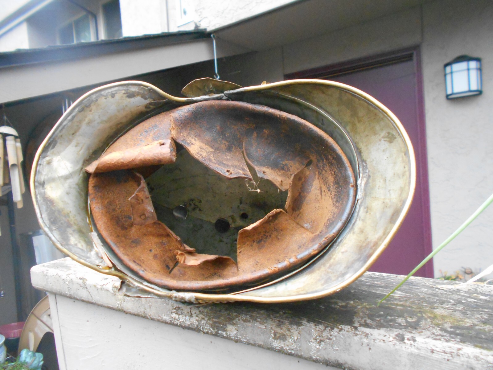 1860`s French second Empire brass fireman helmet