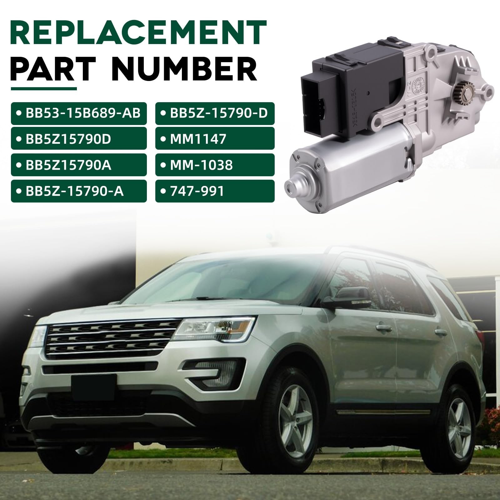 BB5Z15790A 2 PCS Sunroof Moon Roof Motor Compatible with 2011-2017 Ford Explo…