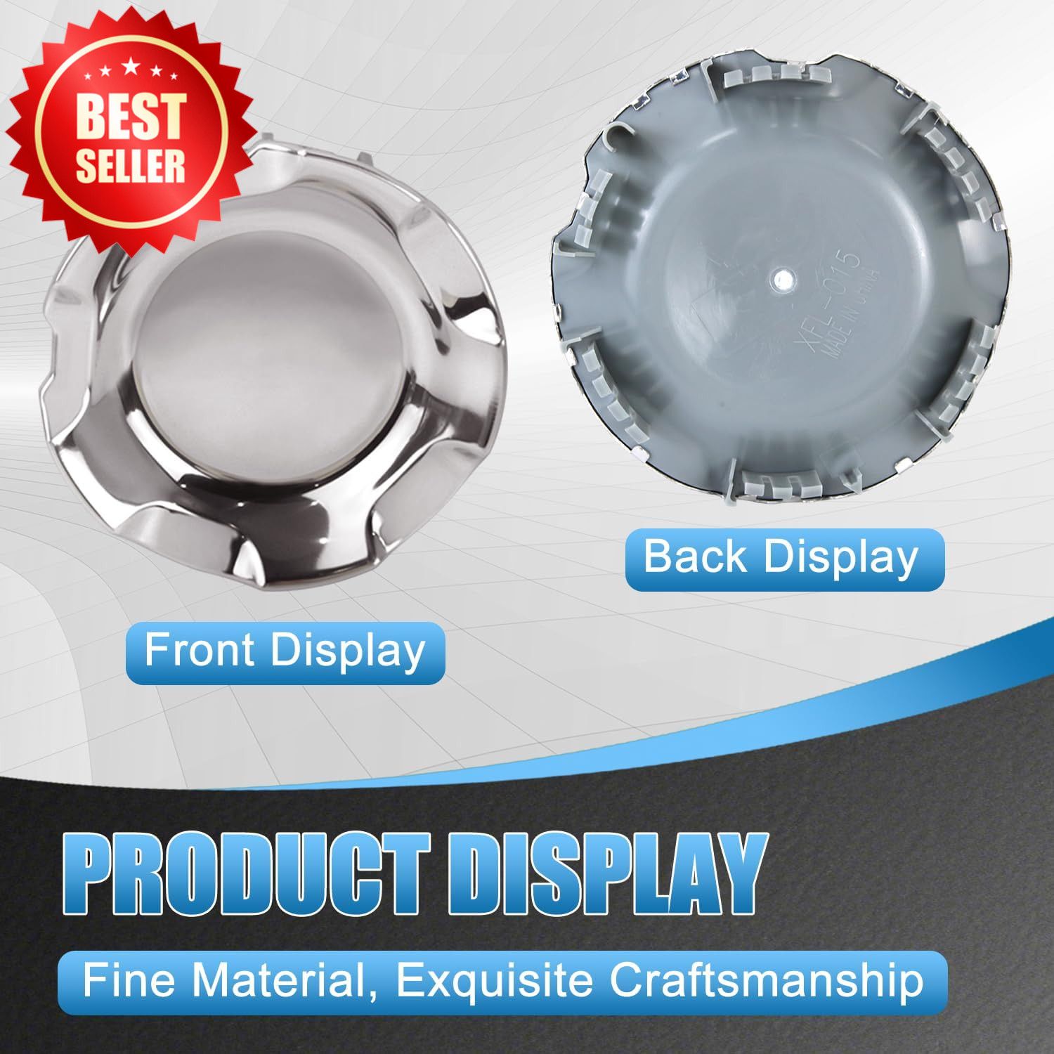 4pc Polished Aluminum Wheel Center Cap 20″ Silverado Tahoe 9596007 US