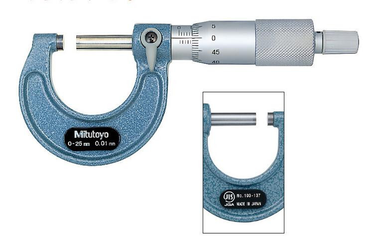 Mitutoyo outside micrometer 103-137 0-25mm Micrometers IP65 0.01mm Original Japn