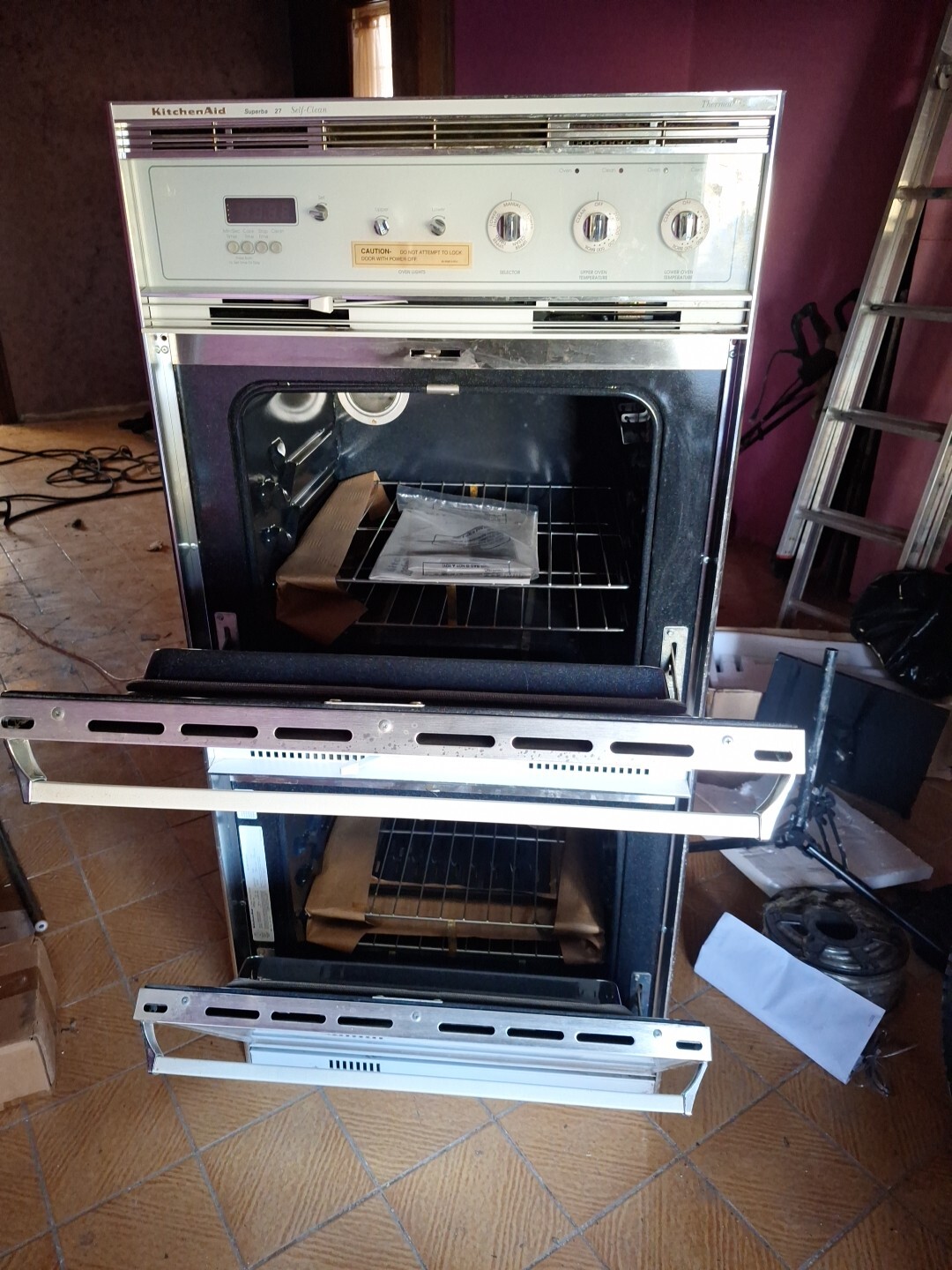 27 “Kitchenaid Double Door Wall Mount Oven