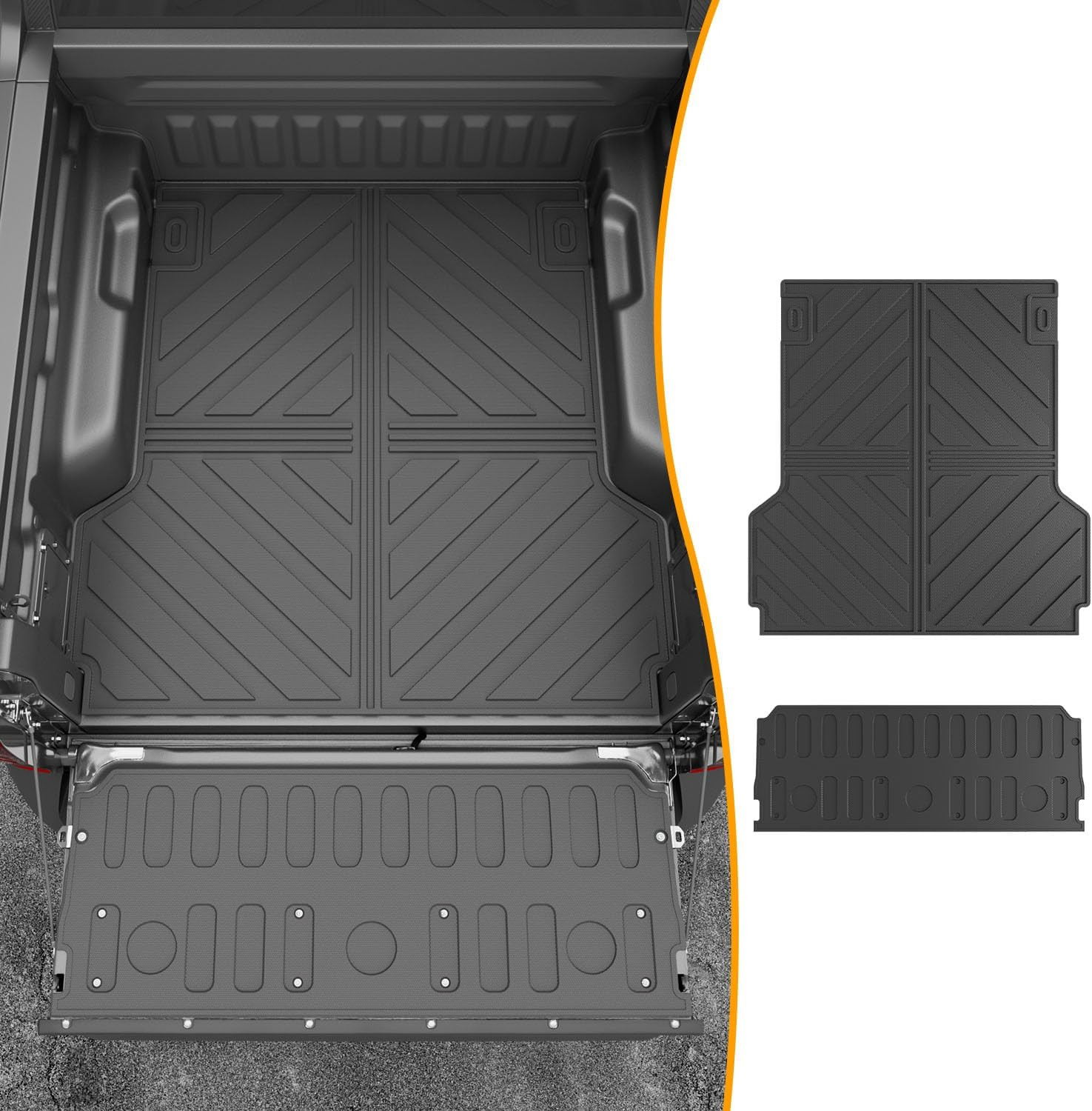 Truck Bed & Tailgate Mat Liner Kit 22-25 Maverick All Weather Protector US