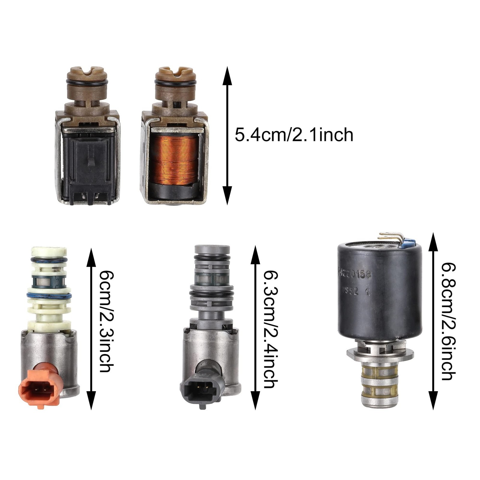 CAREONLINE 5PCS 4L60E 4L65E Transmission Solenoid Kit TCC EPC Shift Compatibl…