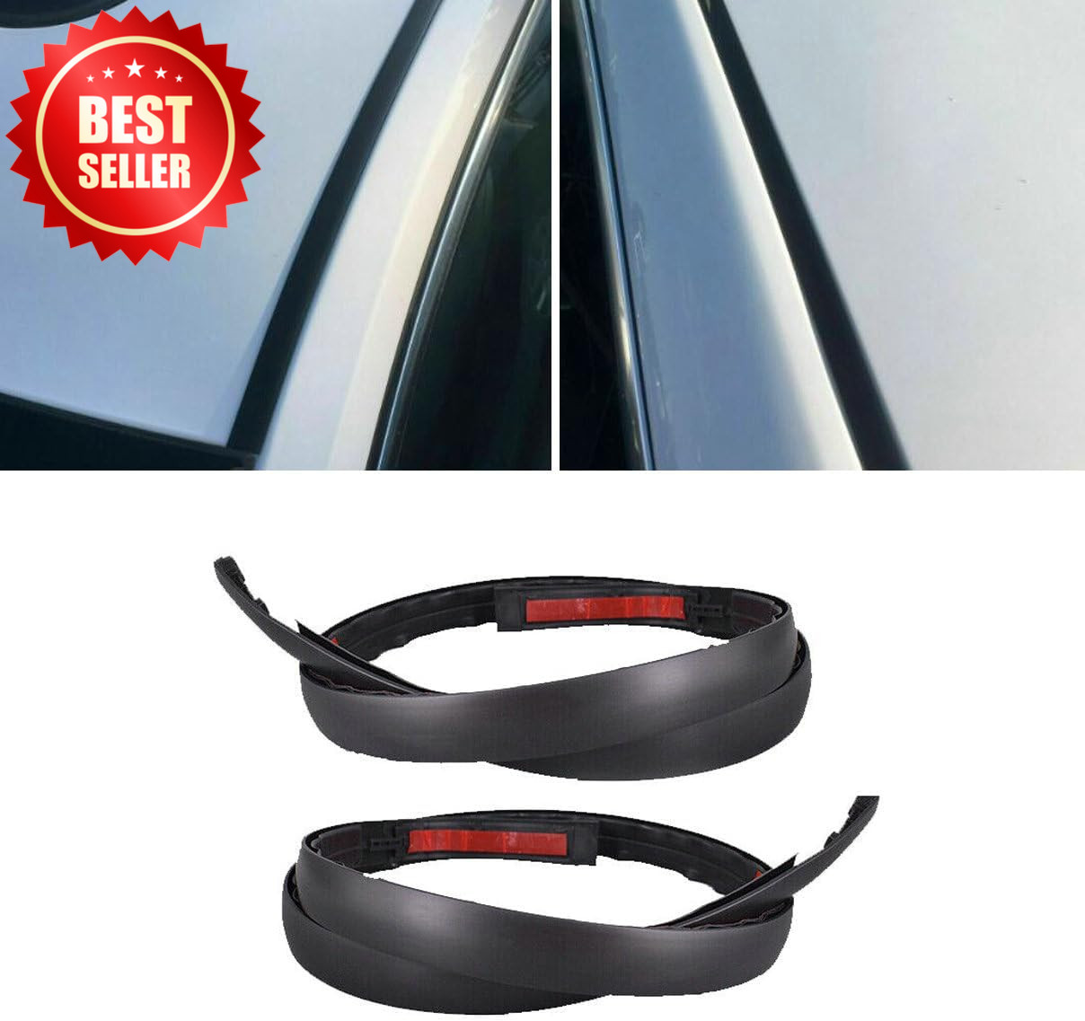2 Pcs Roof Molding Drip Weatherstrip Tacoma Double Cab 2005-2015 US