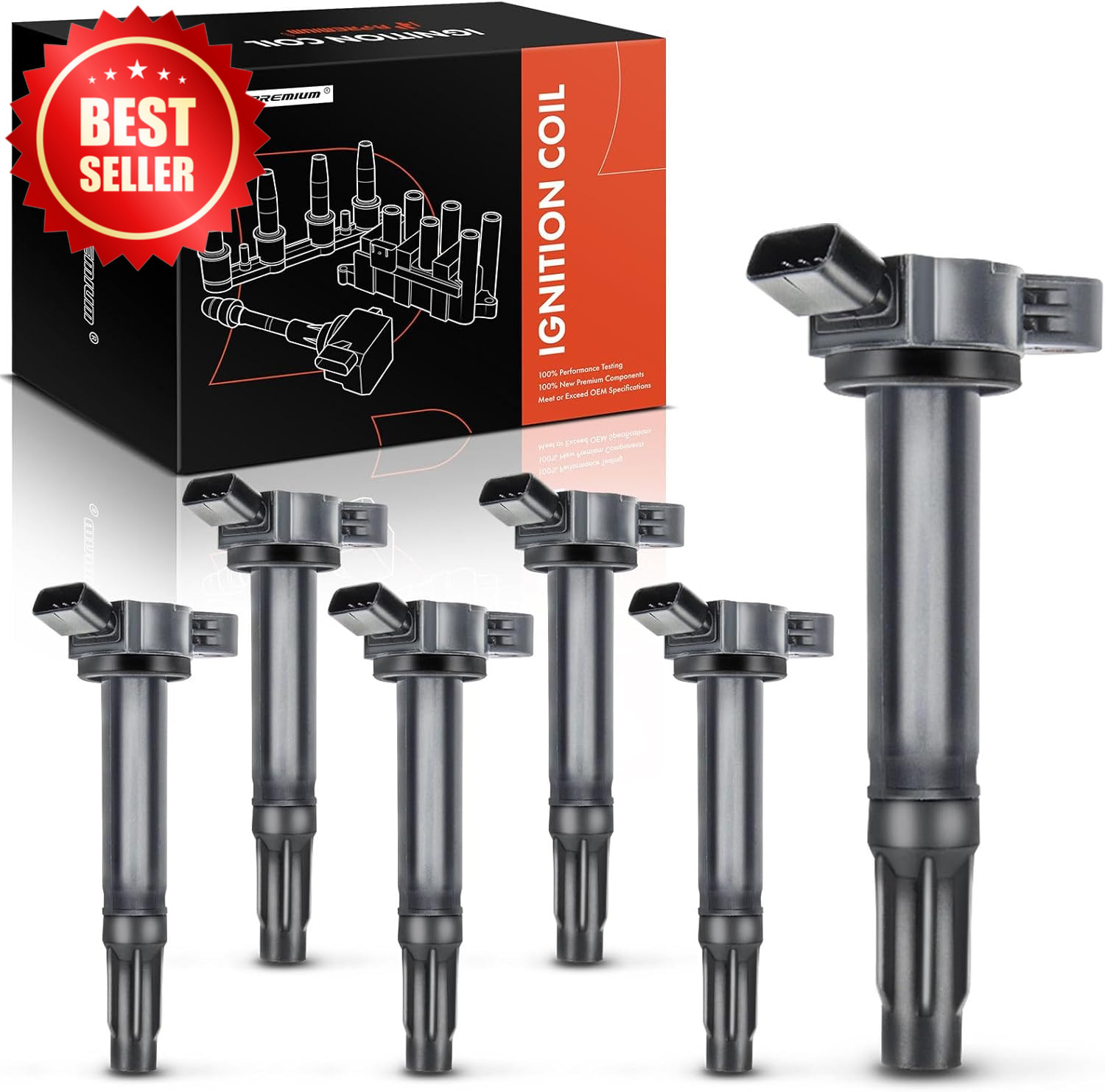 6PC Ignition Coil Packs 2.5L 3.5L 4.0L V6 Camry 4Runner RX350 90919-A2007 US