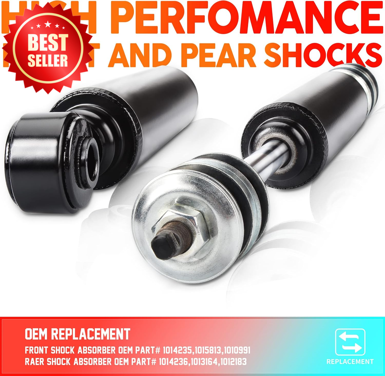 Golf Cart Front Rear Shock Absorbers G&E 1988-Up 2004-Up US