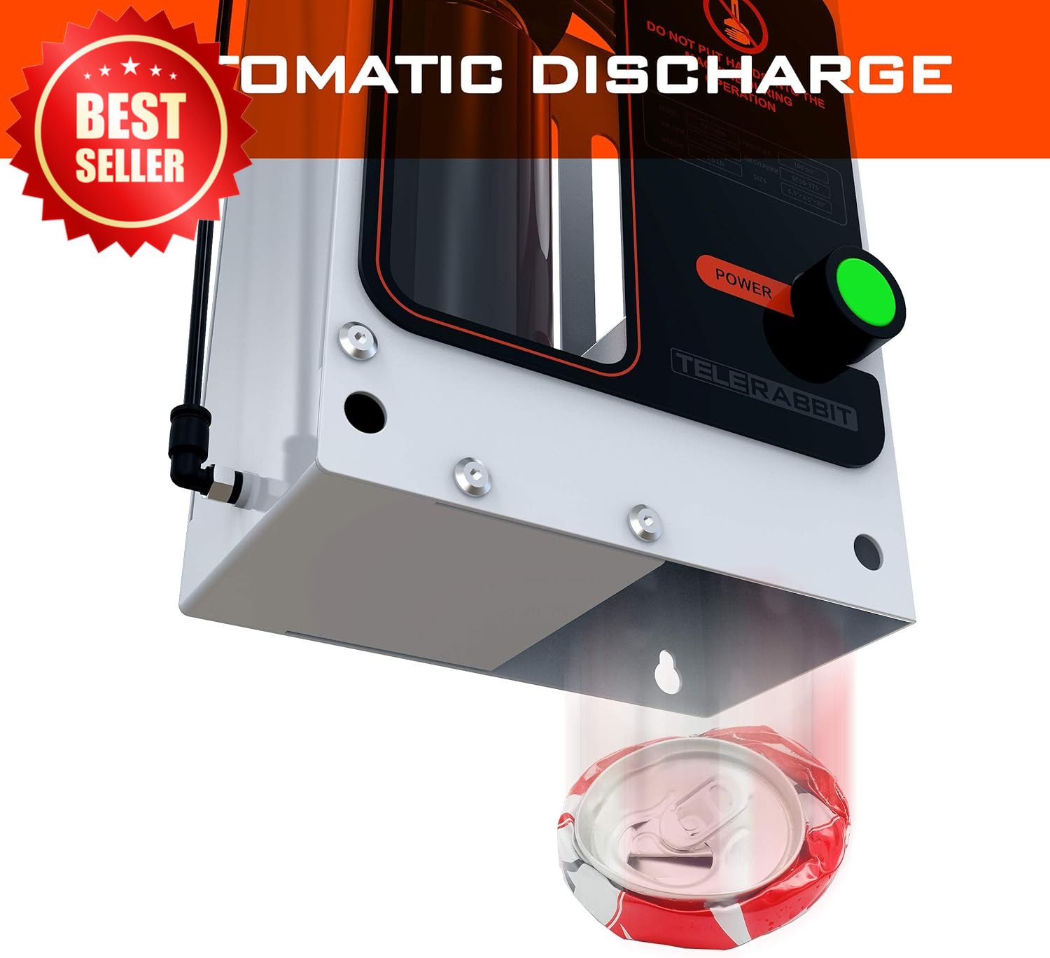 12oz 16oz Recycling Pneumatic Can Crusher Aluminum Wall Mounted Can Smasher US