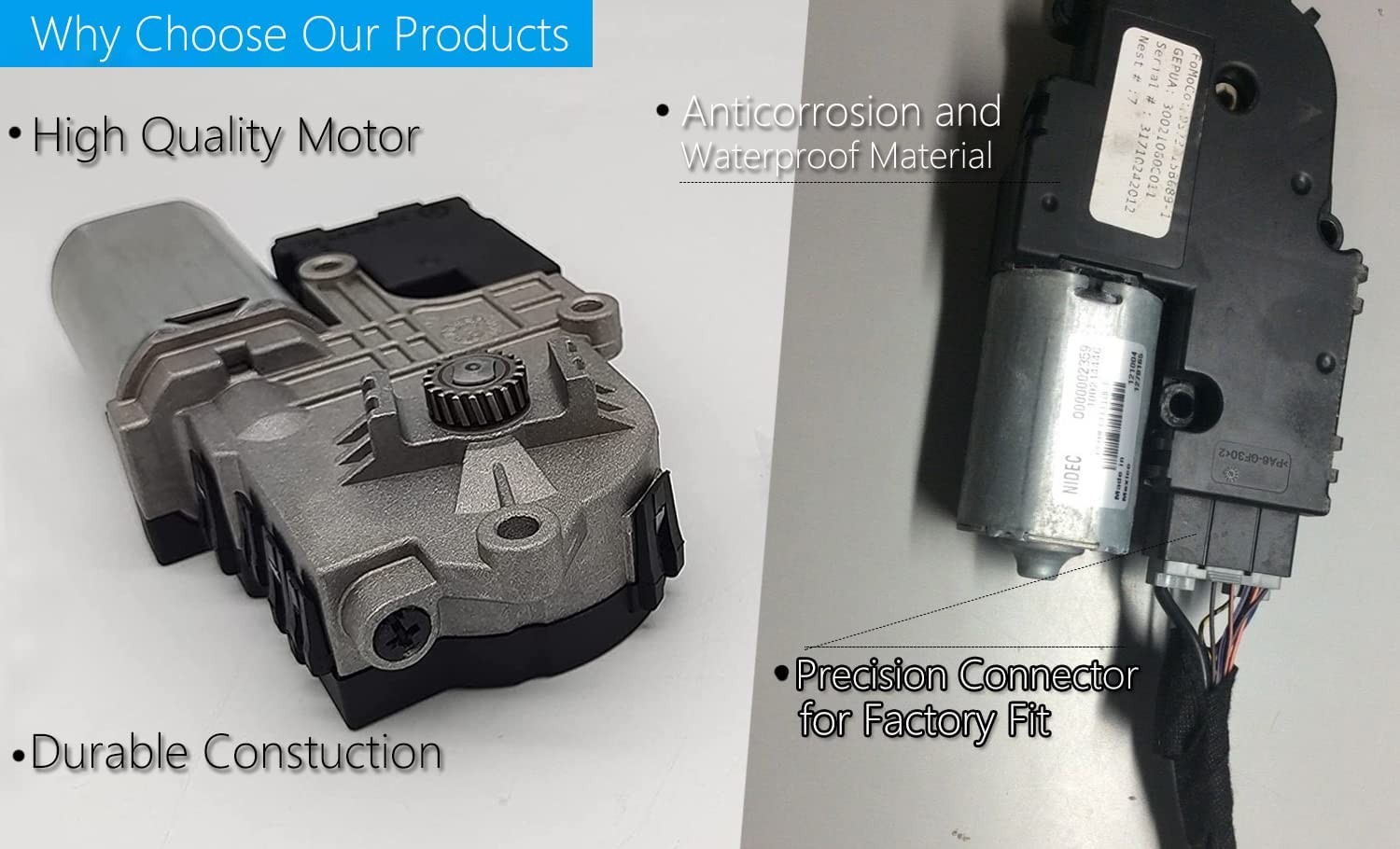 WZruibo Sunroof Moon Roof Motor for Ford Explorer 2011-2017,BB5Z-15790-A BB5Z…