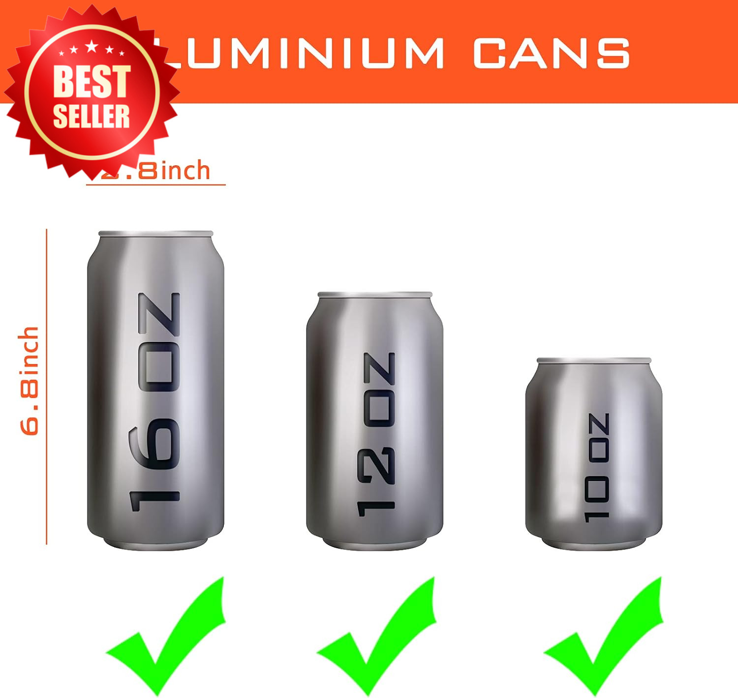 12oz 16oz Recycling Pneumatic Can Crusher Aluminum Wall Mounted Can Smasher US