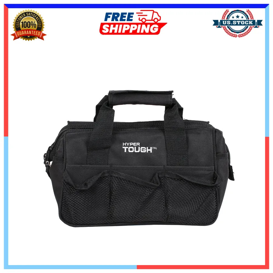 Hyper Tough 89-Piece Household Tool Set with 12-Pocket Storage Bag