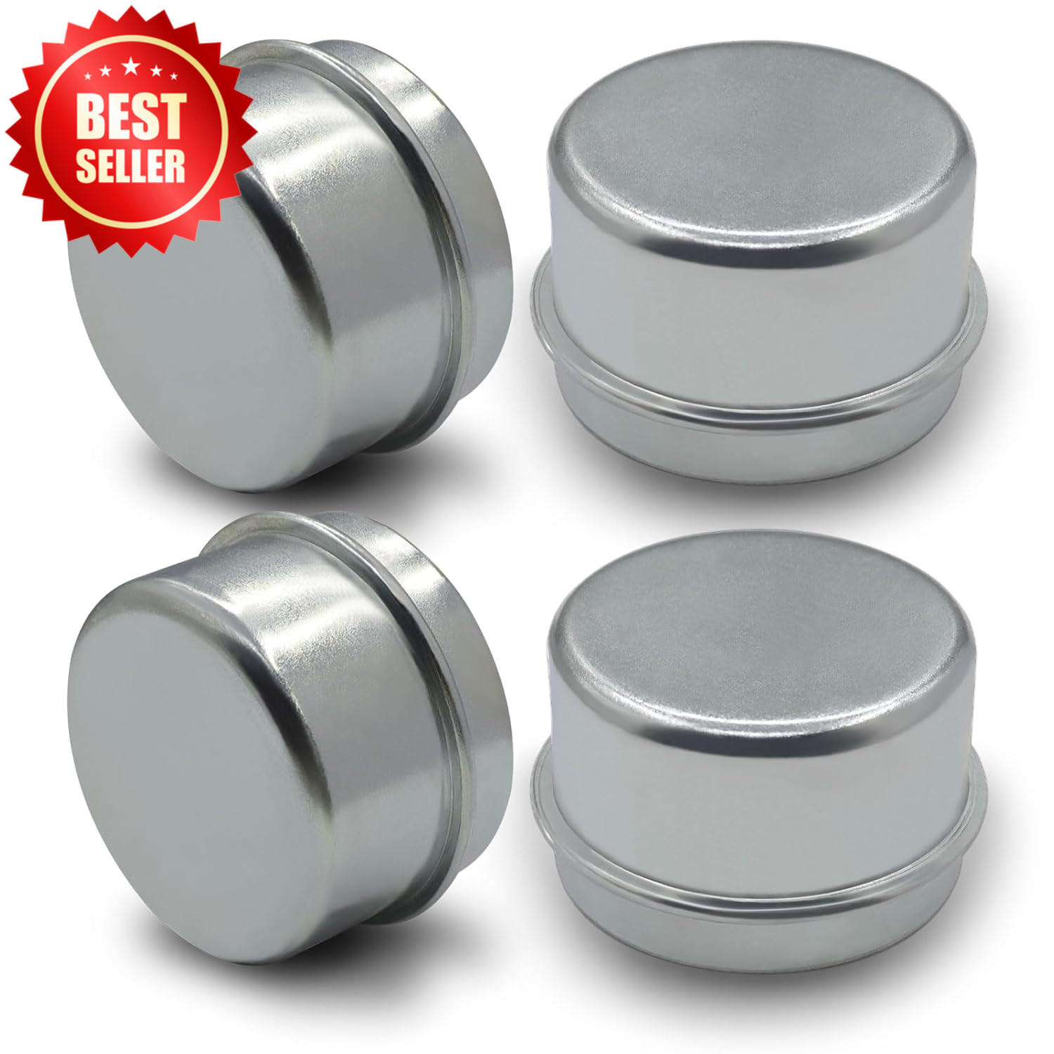 4 Pcs 1.78″ Trailer Axle Bearing Dust Cap for 5200-6000lb Hubs US