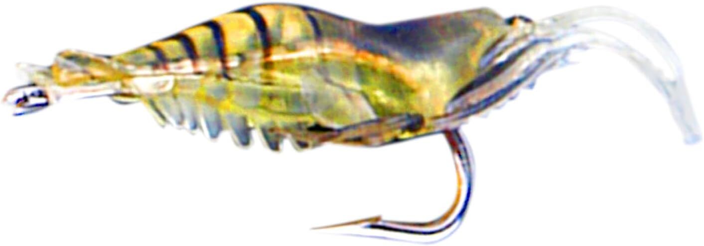 10Pcs Soft Shrimp Fishing Lures – 2″ Voodoo Gulp Prawn Bait for Bass Trout