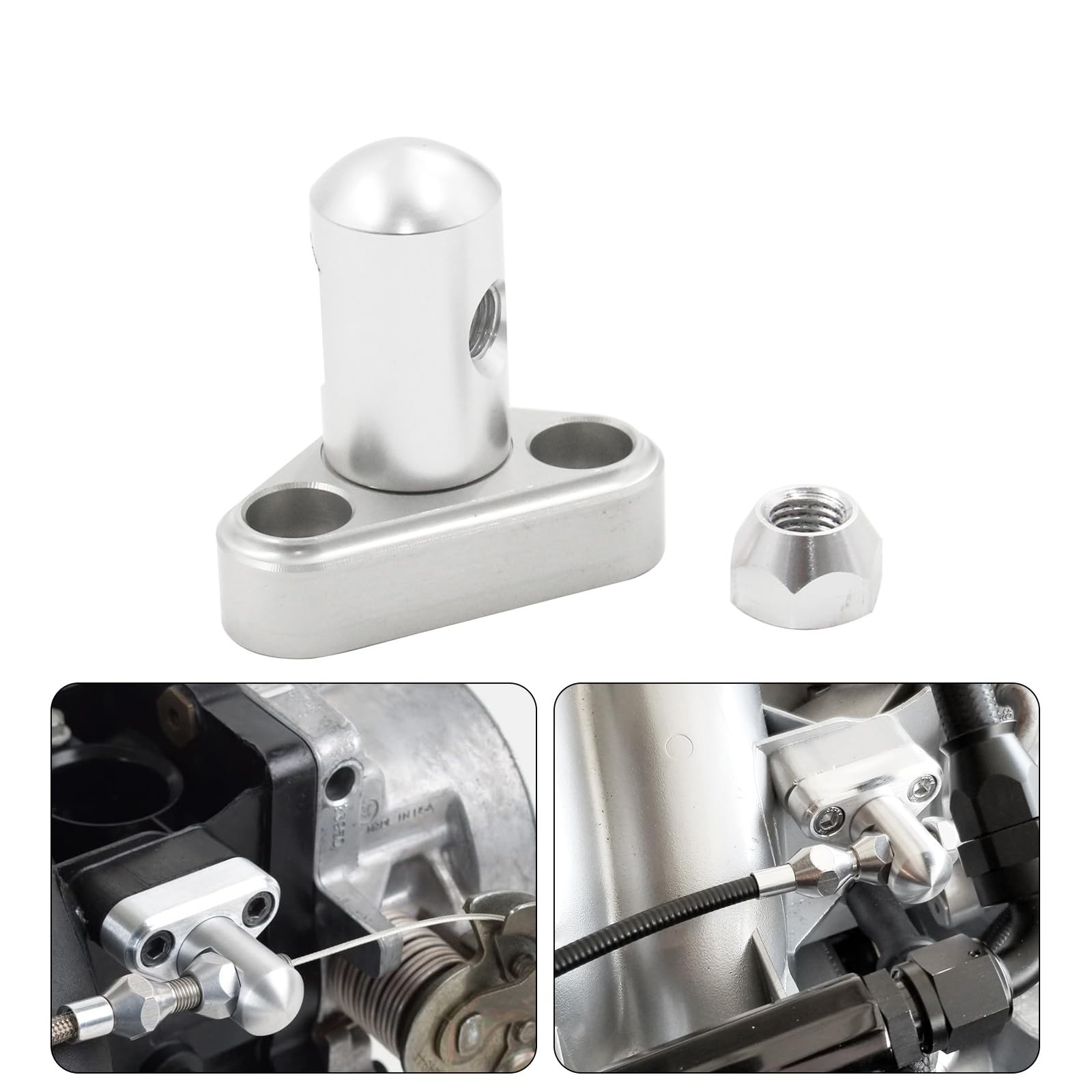 Throttle Cable Bracket Single Stud | Compatible for GM Throttle Body with 3″ …