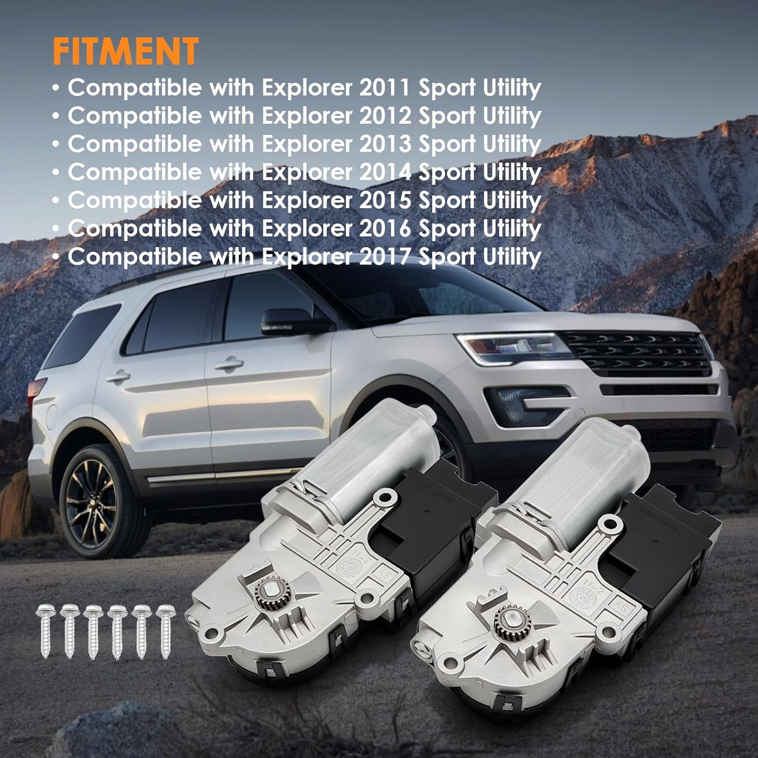 2 PCS Sunroof Moon Roof Motor Compatible with Explorer 2011-2017 Sport Utility
