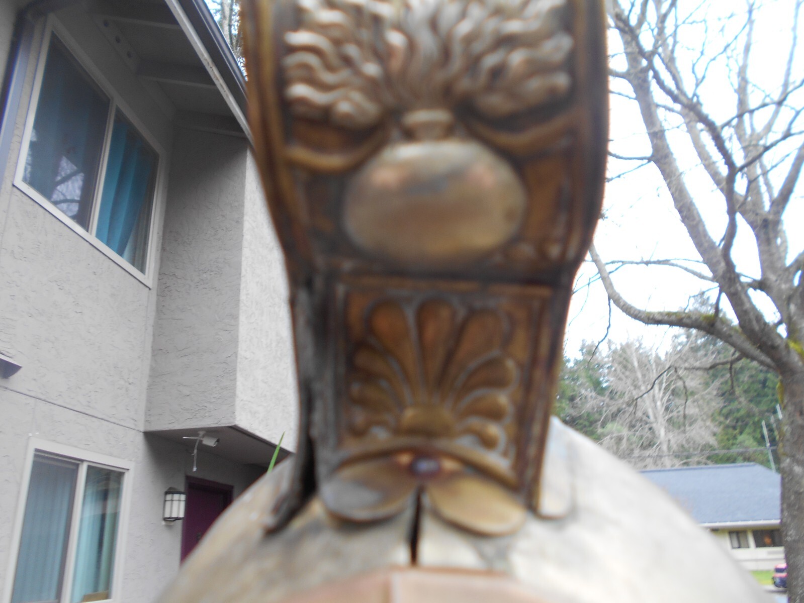 1860`s French second Empire brass fireman helmet