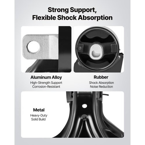 Engine Motor Mount and Transmission Mount Kit Replacement, Set of 4, Compatible