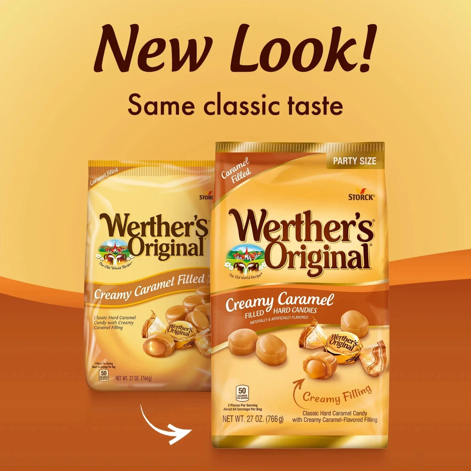 Werther’s Original Creamy Caramel Filled Candy, 27 oz Free Shipping