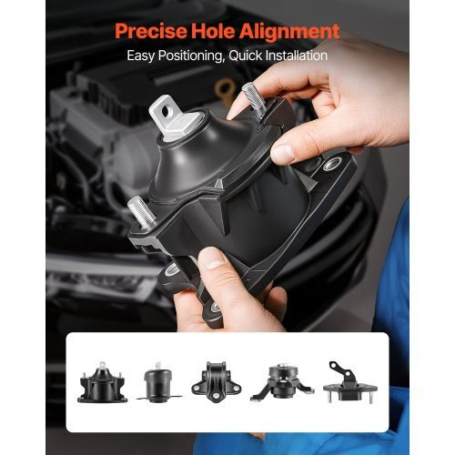 Engine Motor Mount and Transmission Mount Kit Replacement, Set of 5, Compatible