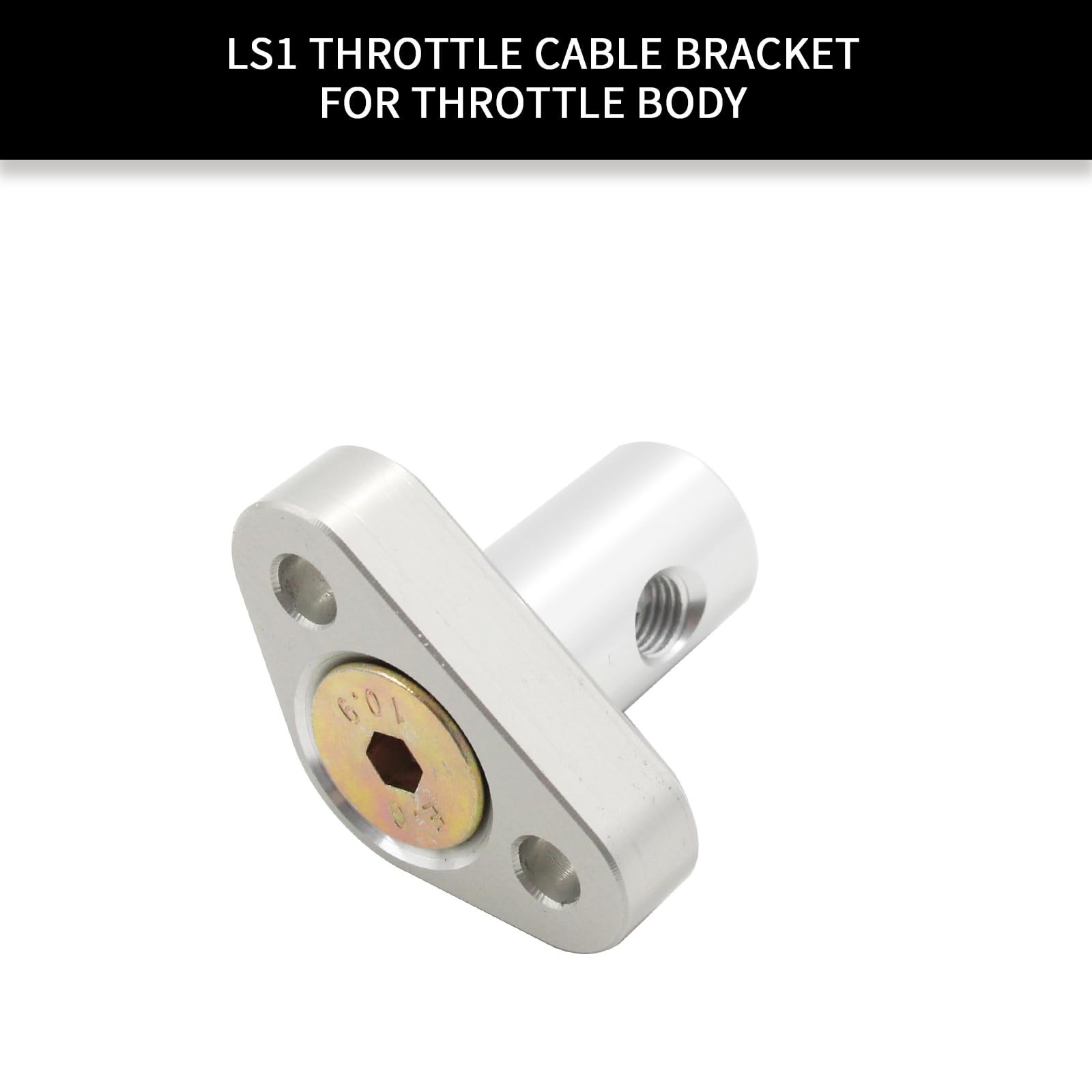 Throttle Cable Bracket Single Stud | Compatible for GM Throttle Body with 3″ …