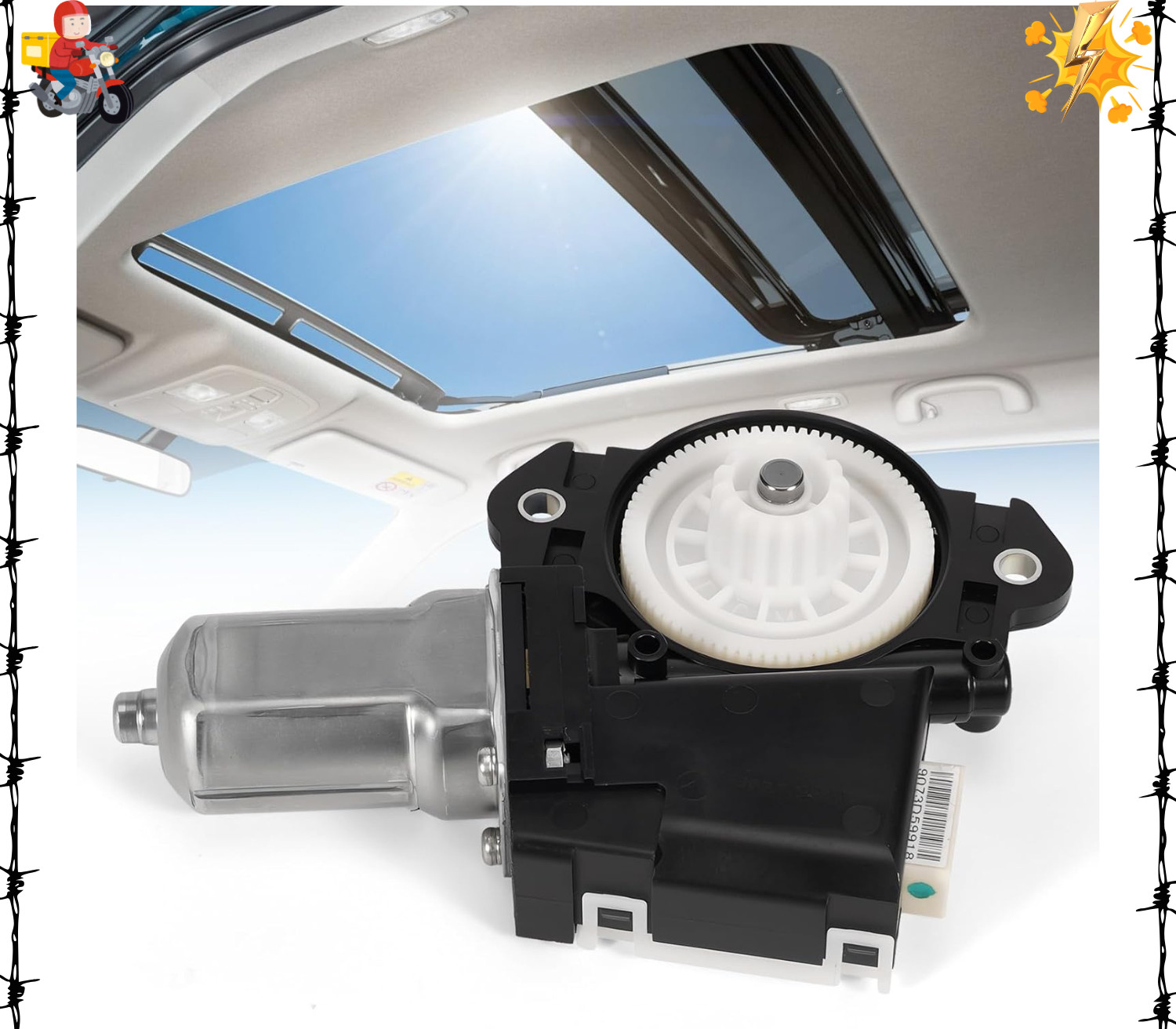 Dilomber 63260-0R030 Sunroof Motor Compatible with Toyota RAV4 2013-2018 Repl…