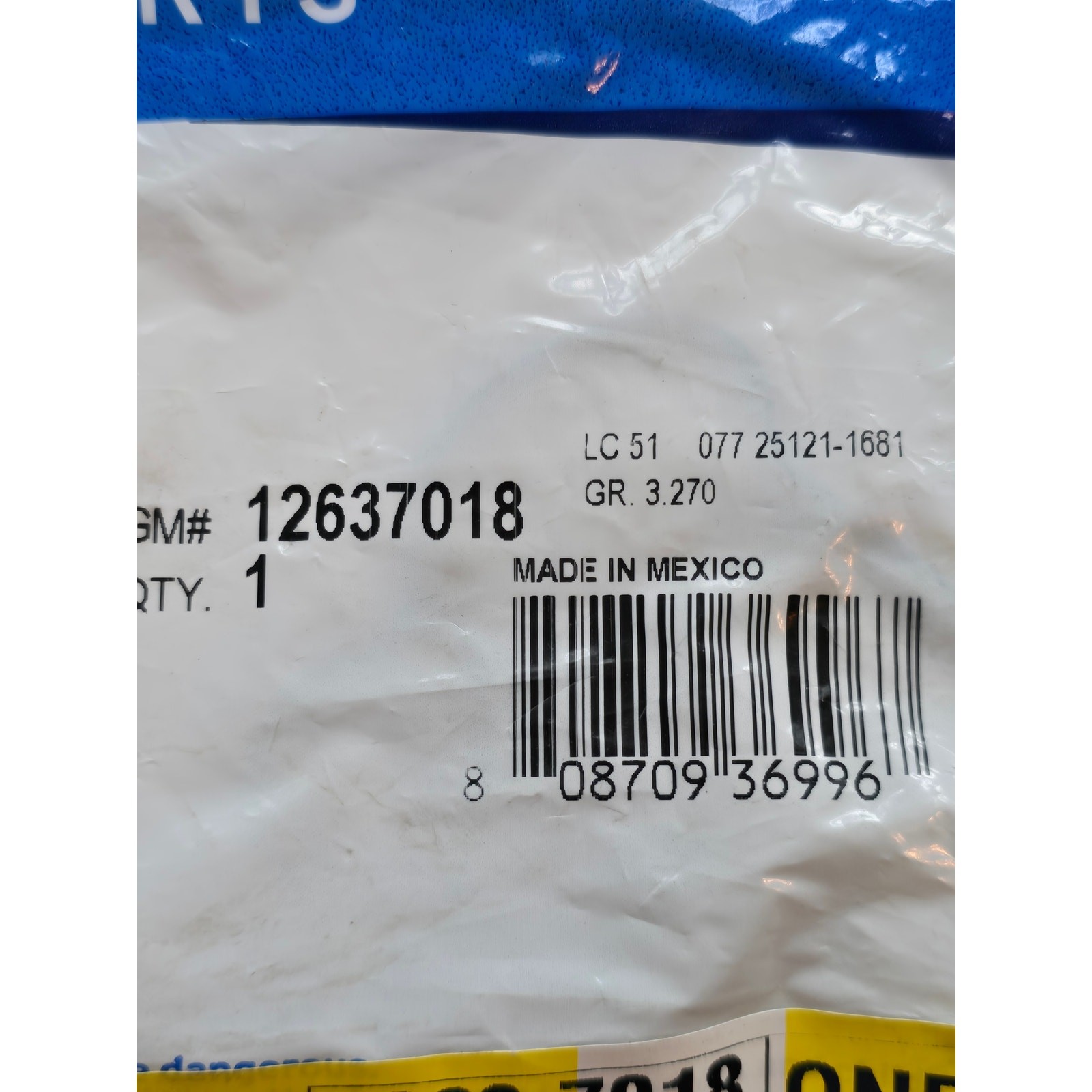 12637018 GM OEM Engine Intake Manifold Gasket