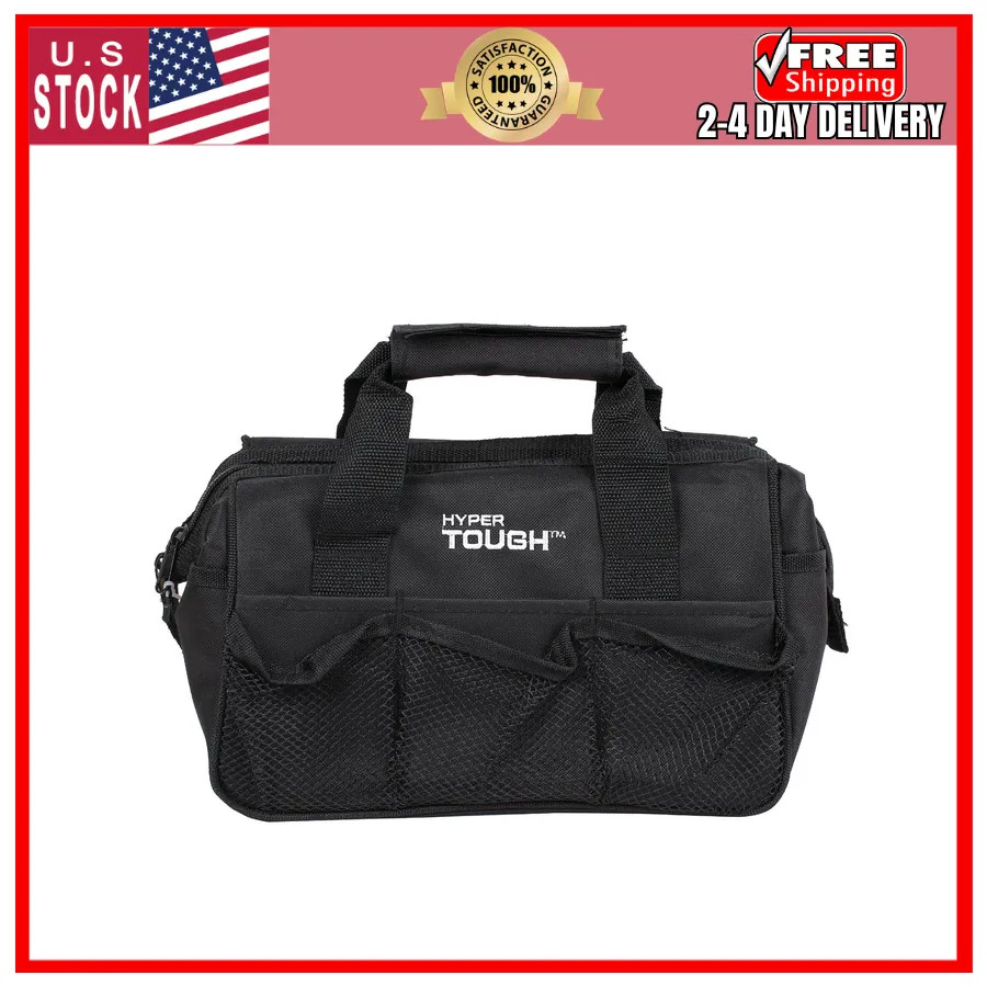 Hyper Tough 89-Piece Household Tool Set with 12-Pocket Storage Bag