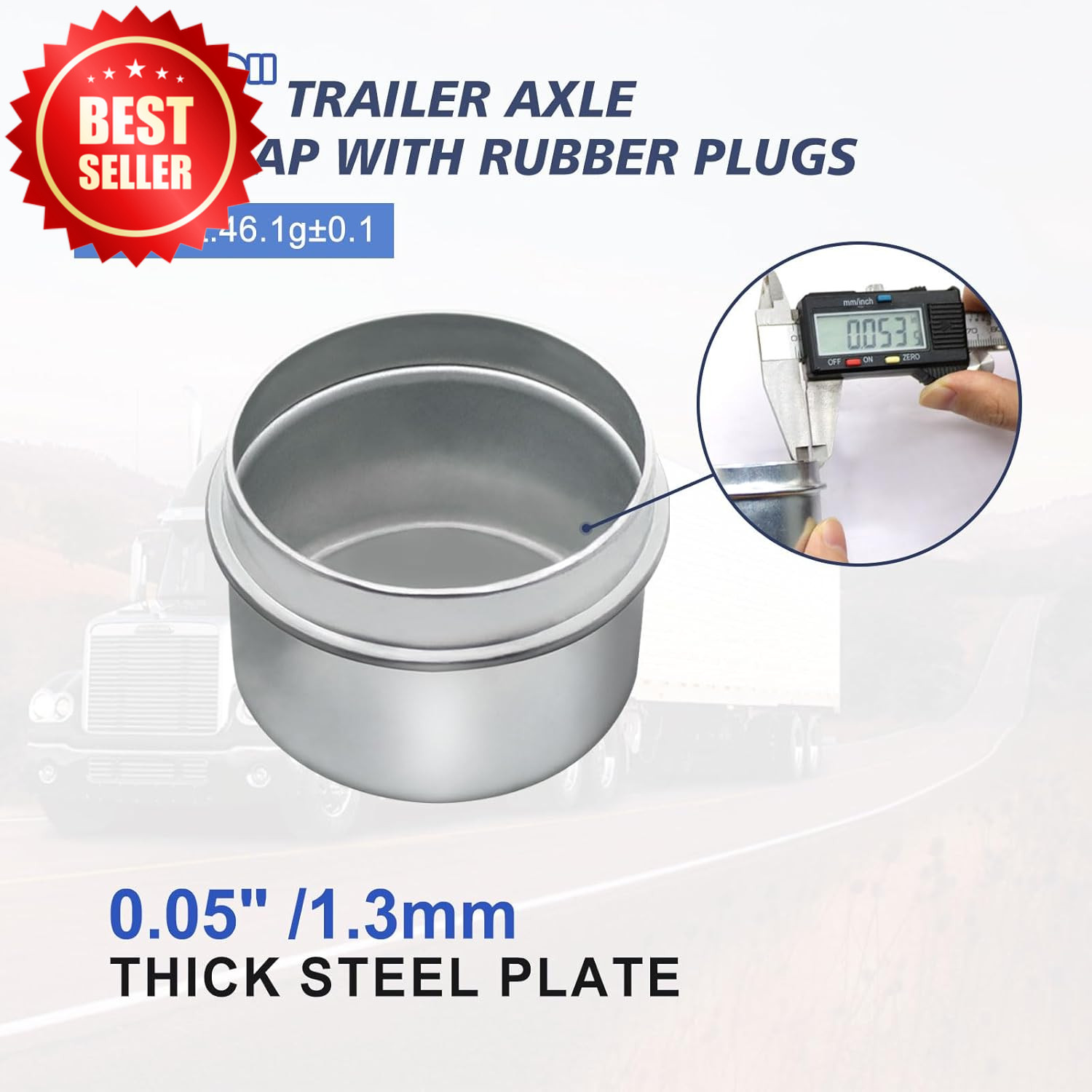 4 Pcs 1.78″ Trailer Axle Bearing Dust Cap for 5200-6000lb Hubs US