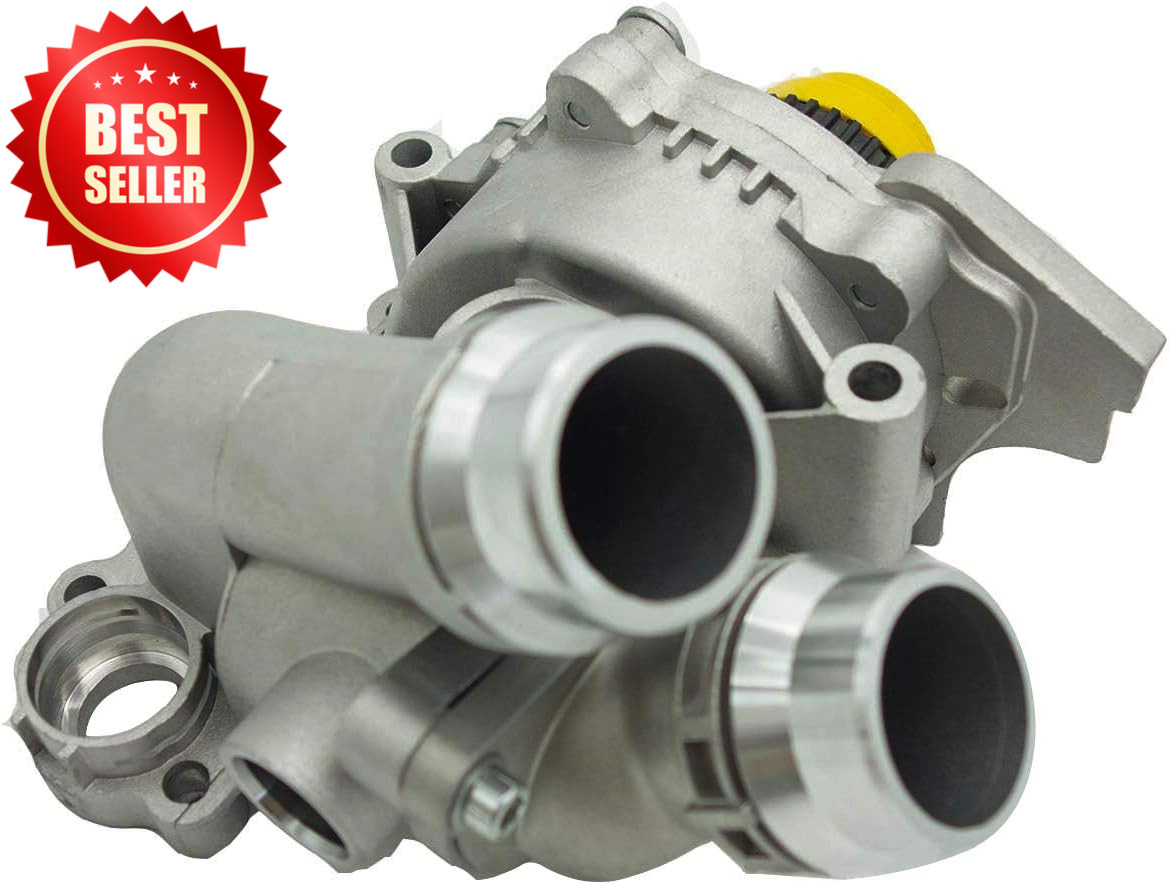Aluminum Water Pump with Belt Compatible Audi A3 A4 VW Tiguan Jetta Golf