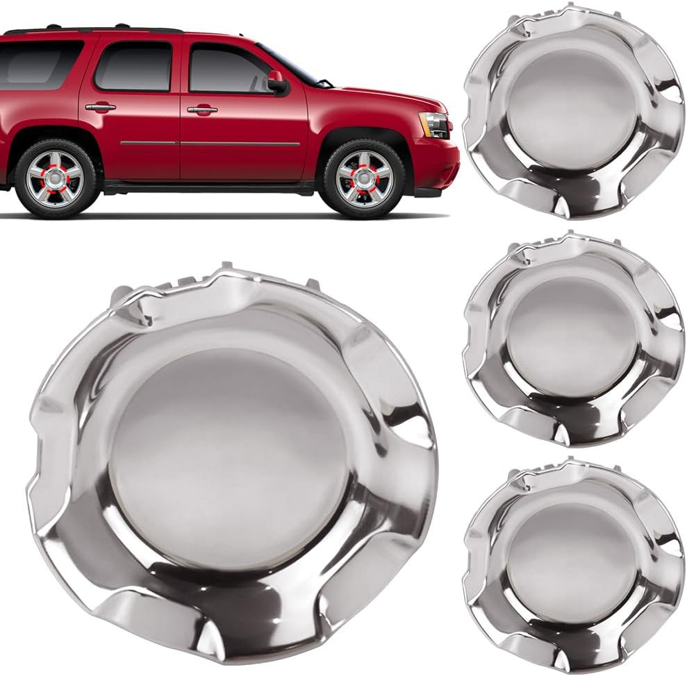 4pc Polished Aluminum Wheel Center Cap 20″ Silverado Tahoe 9596007 US