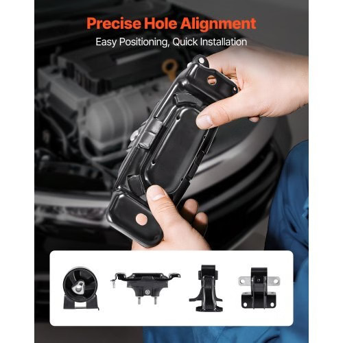 Engine Motor Mount and Transmission Mount Kit Replacement, Set of 4, Compatible