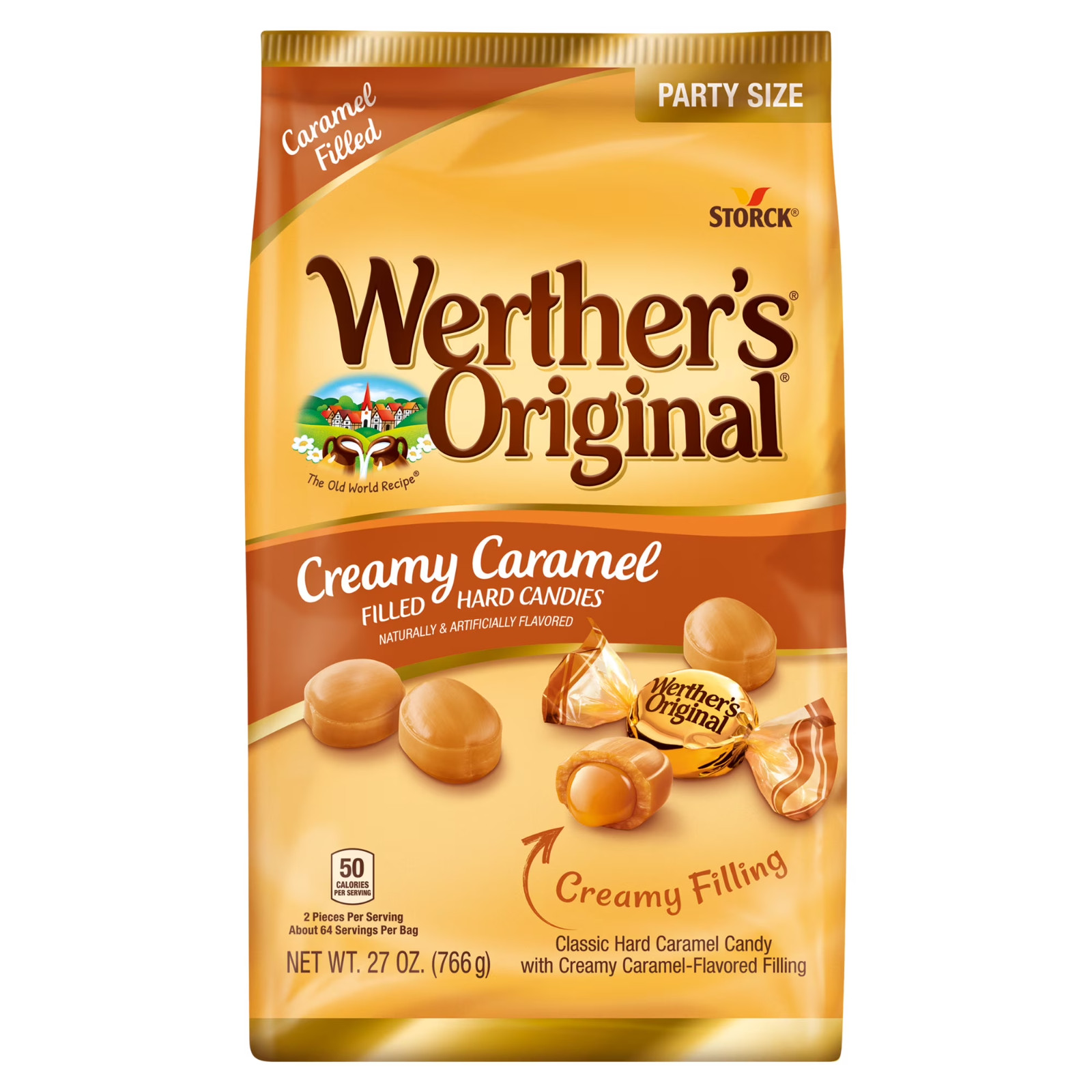 Werther’s Original Creamy Caramel Filled Candy, 27 oz Free Shipping