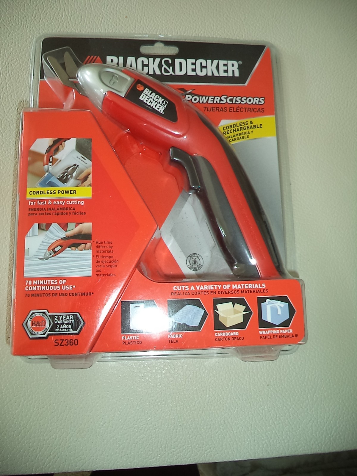 BLACK & DECKER POWER SCISSORS – SZ360 CORDLESS RECHARGEABLE