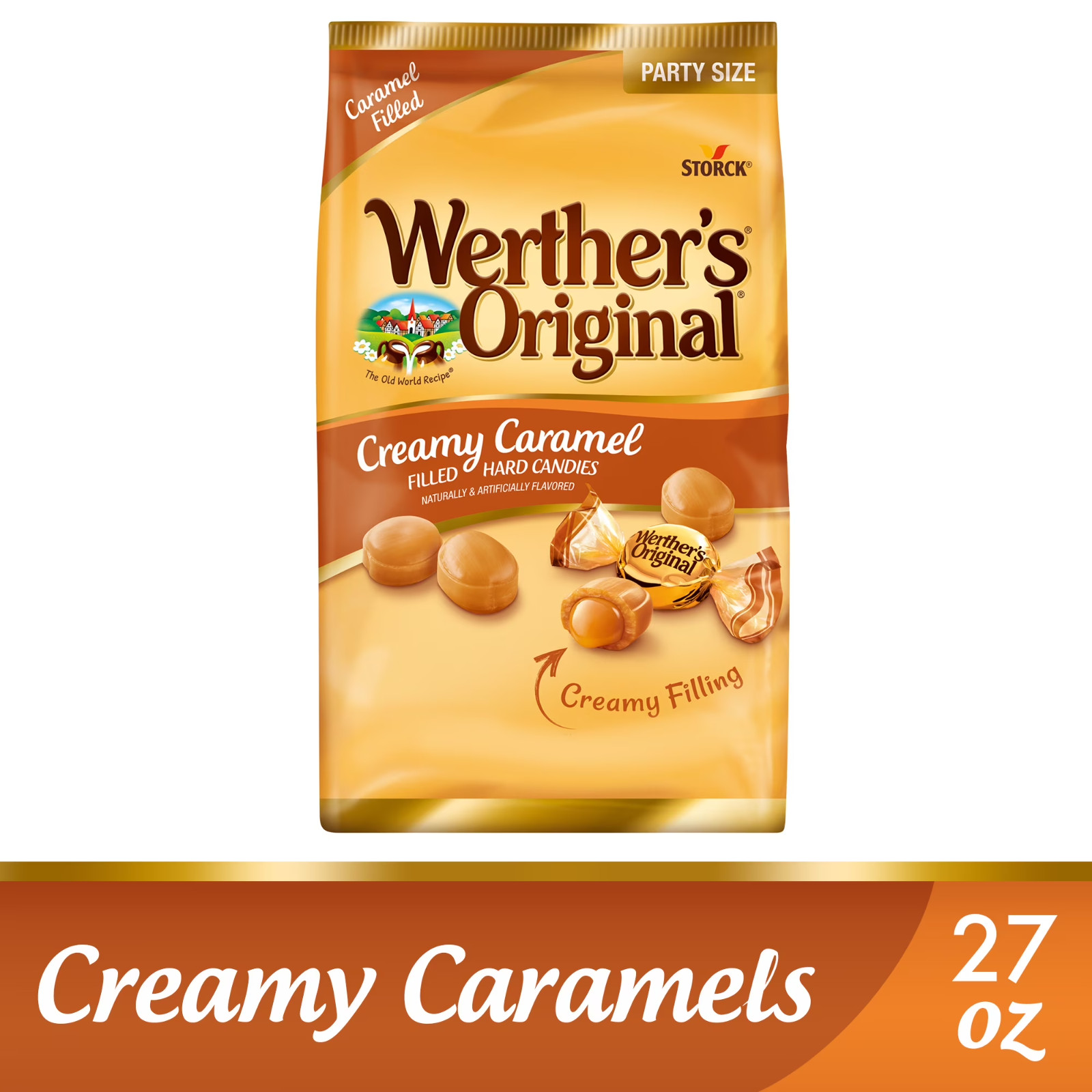 Werther’s Original Creamy Caramel Filled Candy, 27 oz Free Shipping