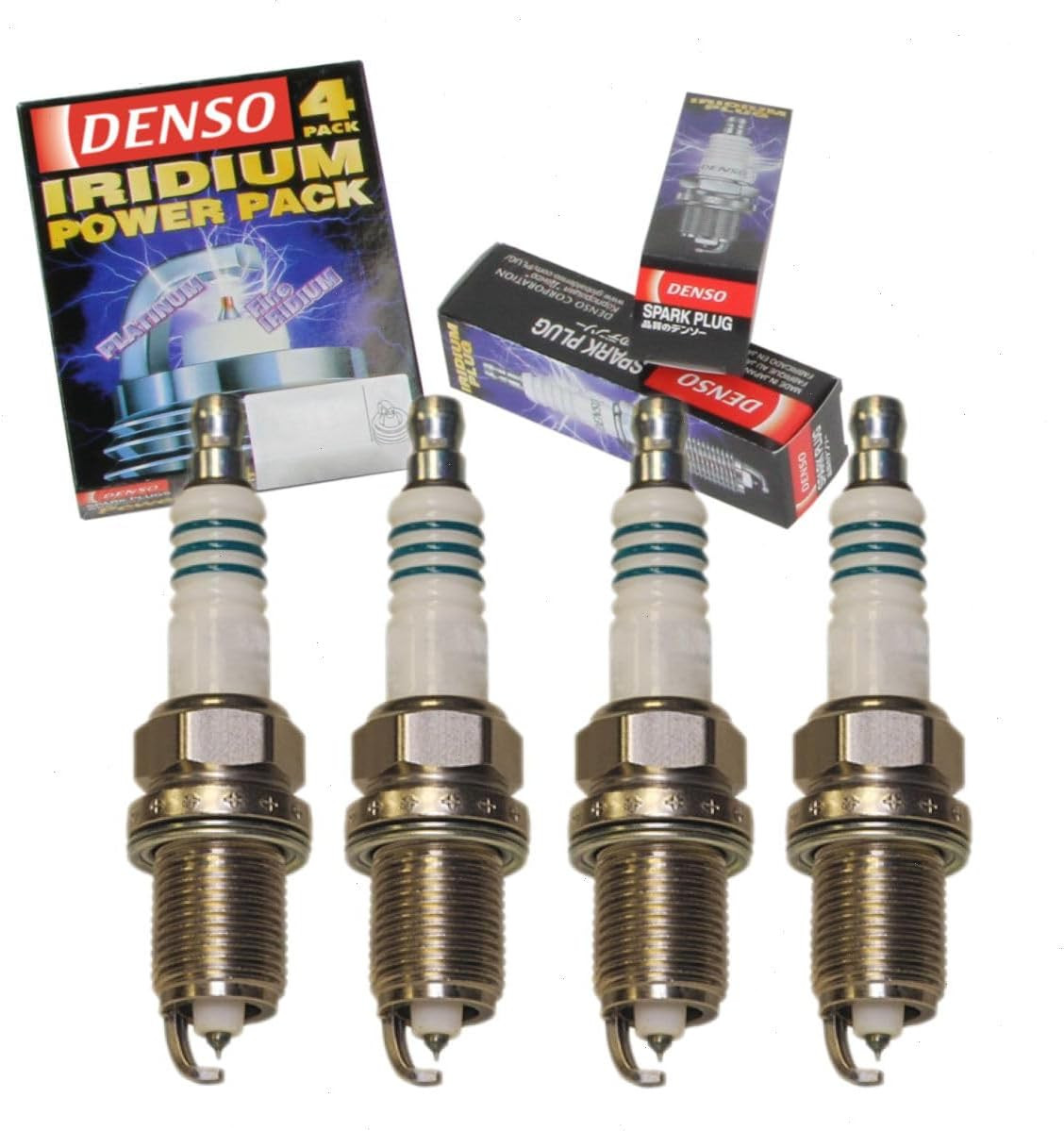 4 Pc Iridium Power Spark Plugs Compatible with Honda CR-V 2.0L 2.4L L4 2000-2009