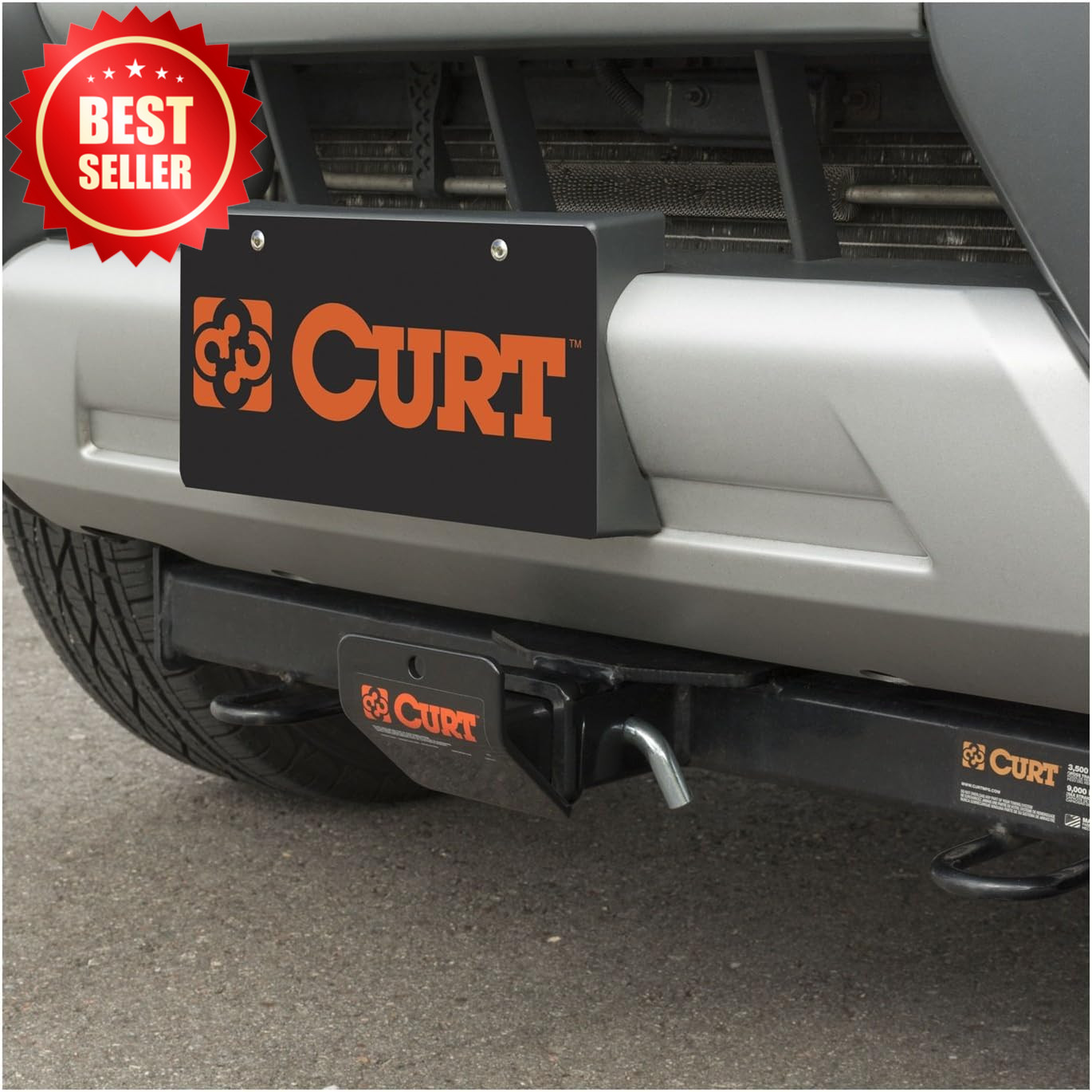 31007 Trailer Hitch Skid Plate for 2 Inch Receiver Off Road Protector US