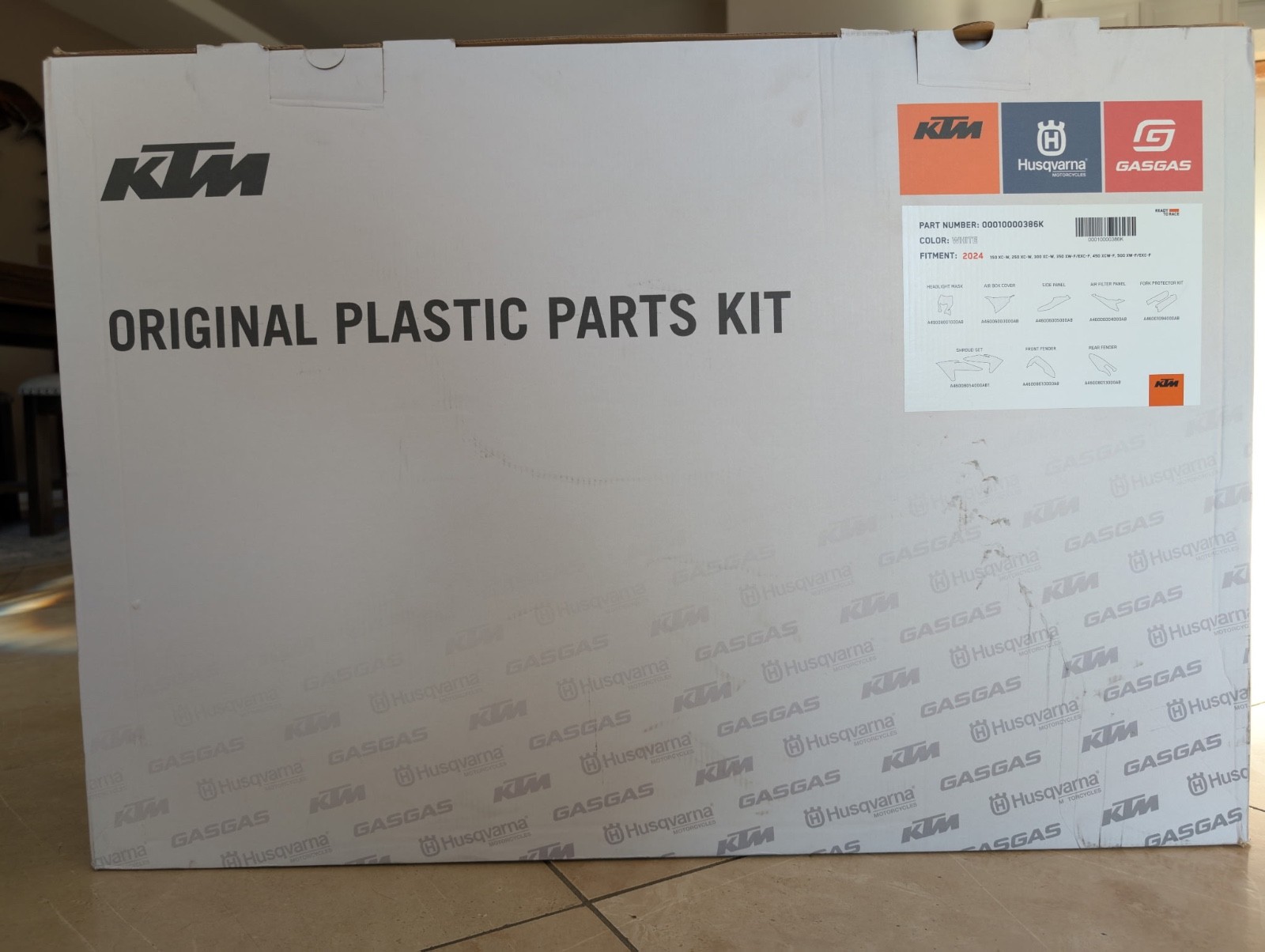 KTM/Husqvarna/GasGas2024 plastics kit part# 00010000396K