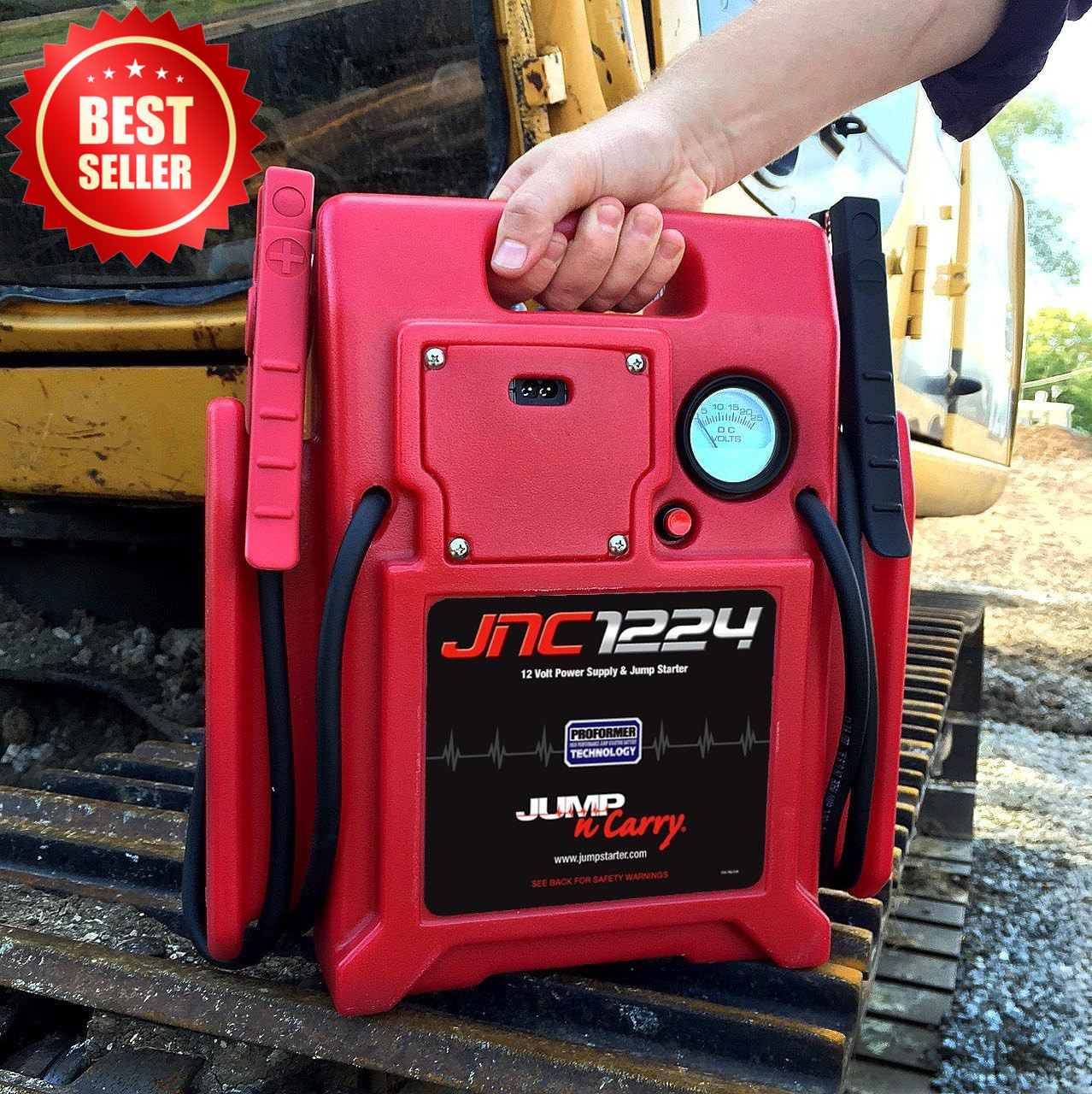 JNC1224 3400/1700 Peak Amp 12/24V Jump Starter Heavy Duty Portable US