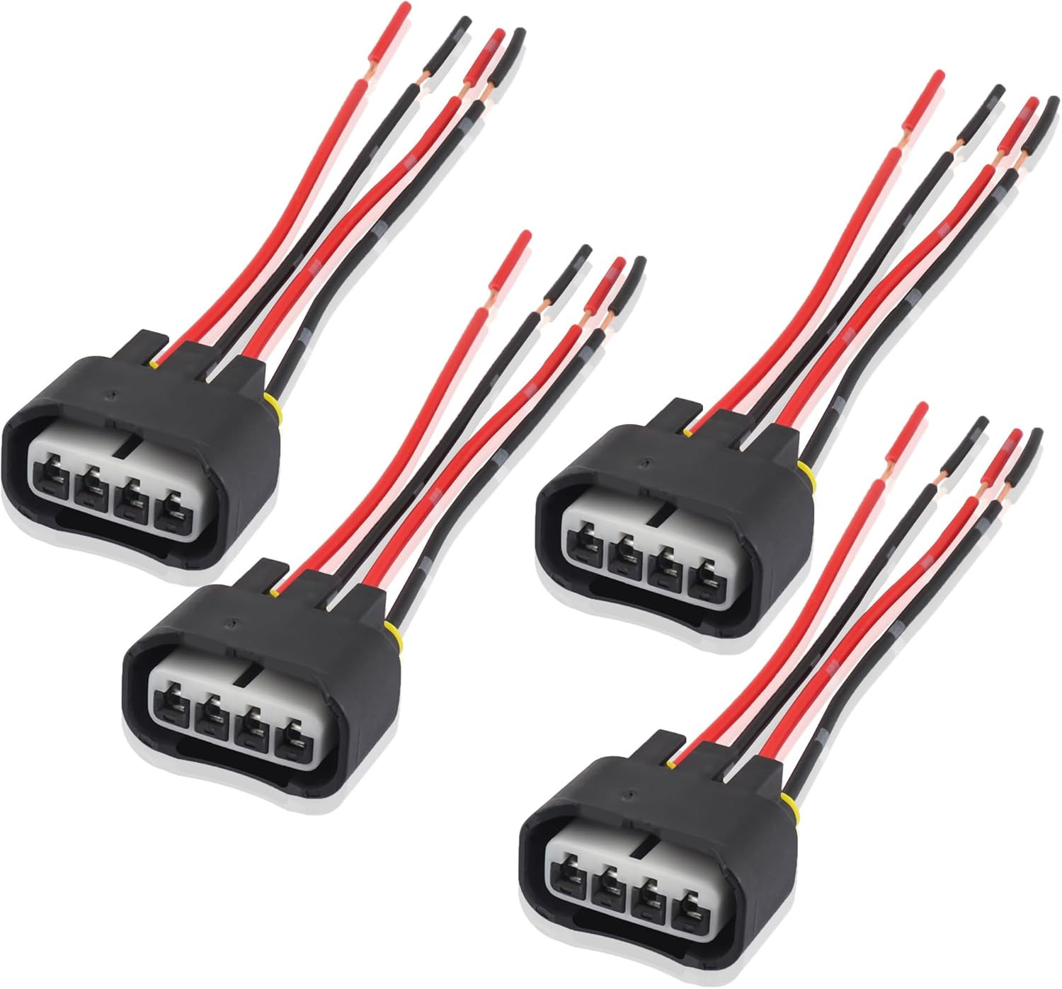 4PCS Ignition Coil Connector – Standard 4 Ports Ignition Coil Wire – Compatible