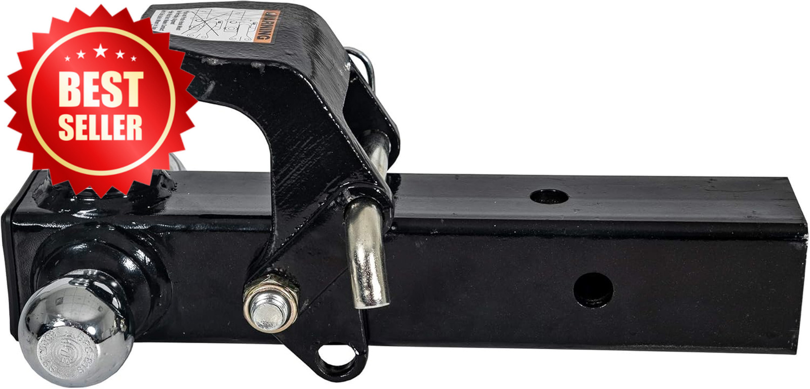 1802280 Tri-Ball Truck Hitch Hook Solid Shank 2-1/2″ Receiver US