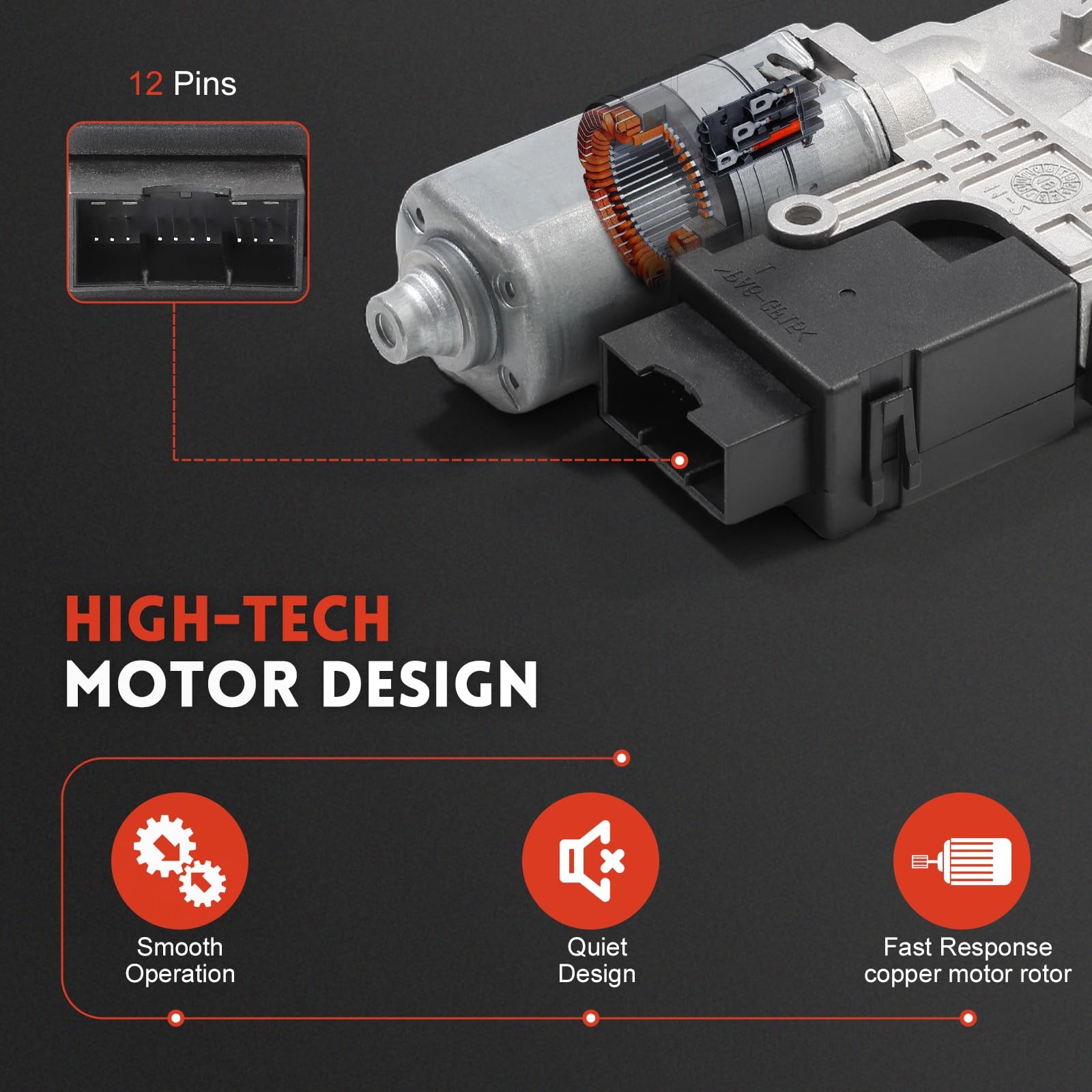GlobalPrince Sunroof Moon Roof Motor 2-PCS Set Compatible with Ford Explorer …