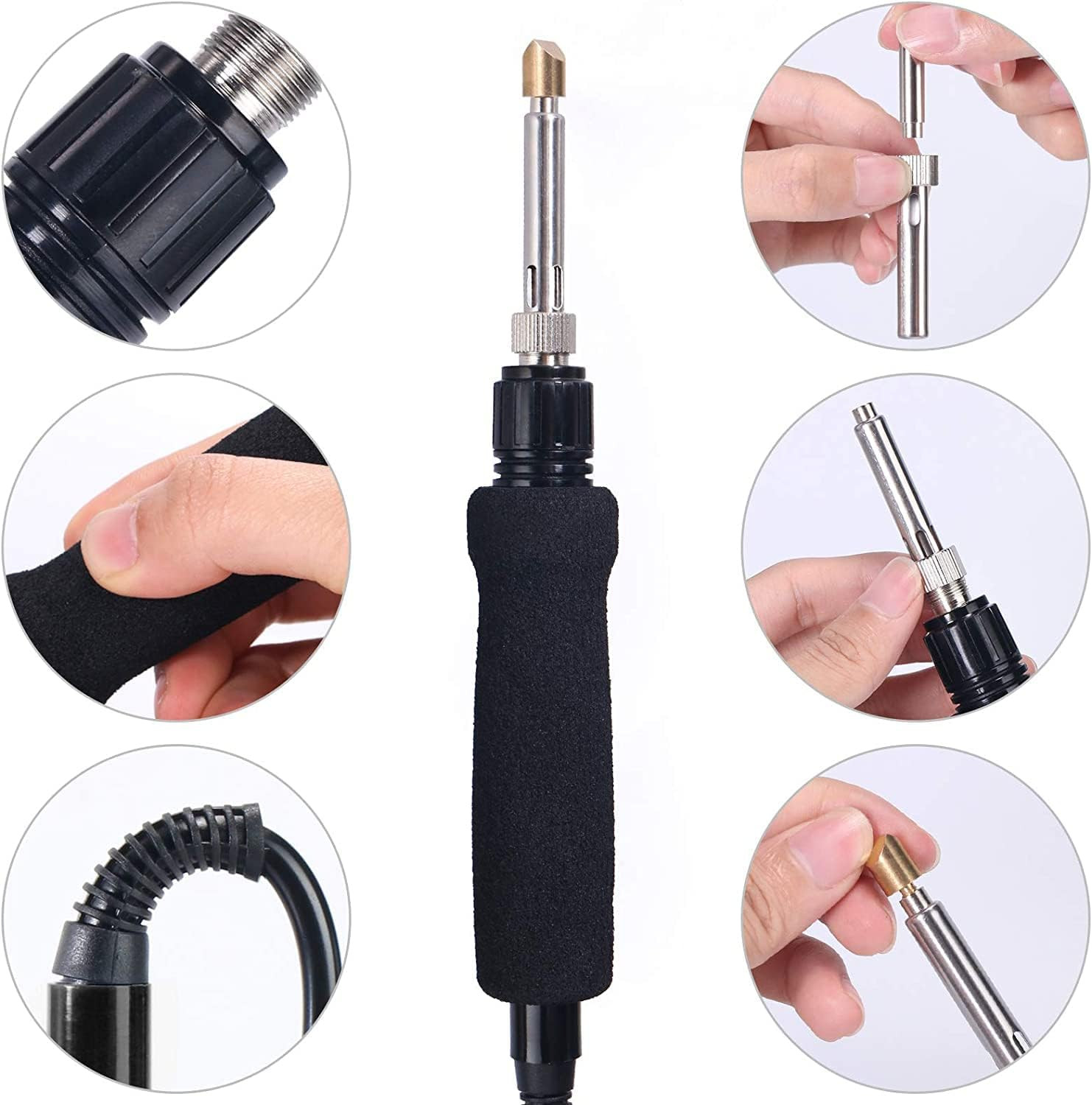 Replacement Pen (Solid-Tip Type) ONLY Compatible with 939D-II, 939D-VII Wood B