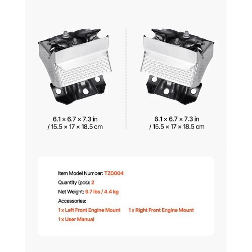 Engine Motor Mount Kit Replacement, Set of 2, Compatible with 2007?&ldquo;2013 C