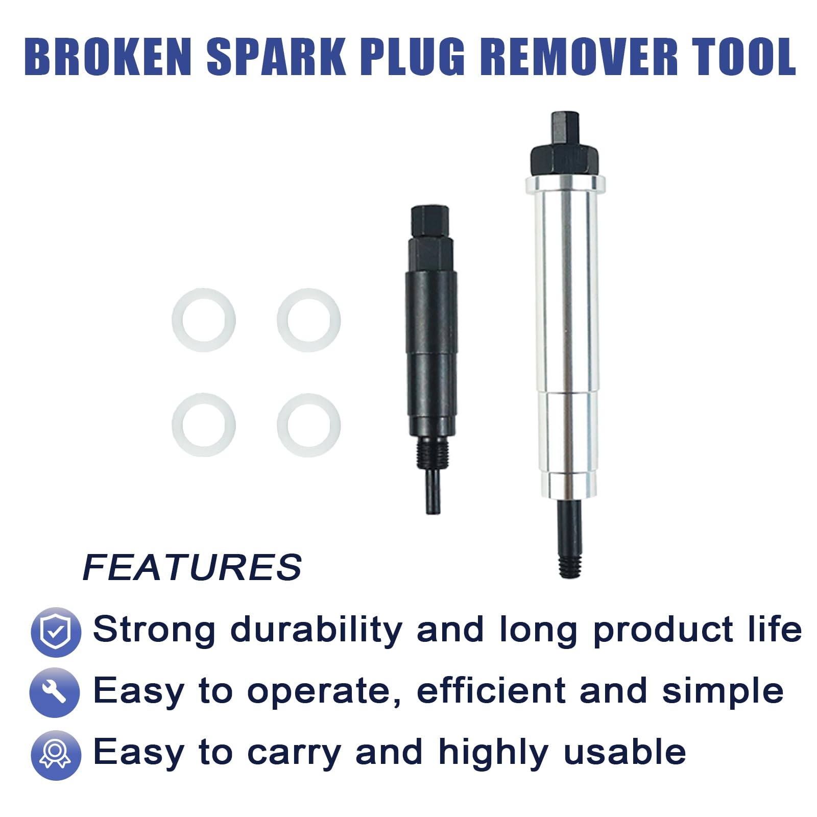 DOPPAPS 65600 Broken Spark Plug Remover Tool Kit Removal Plug…