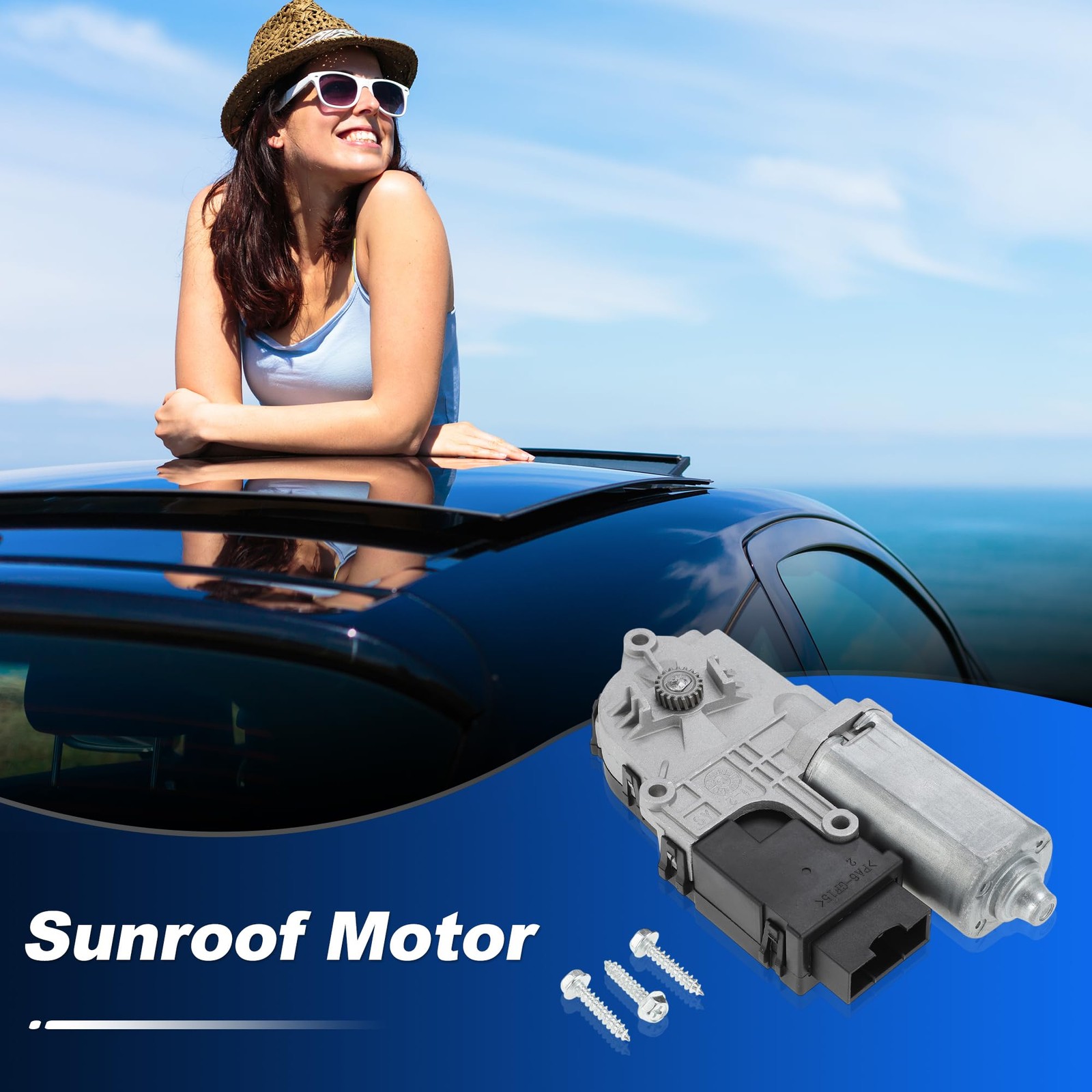 Sunroof Motor with Control Module for Cadillac SRX 2010-2016, for Chevrolet Cama