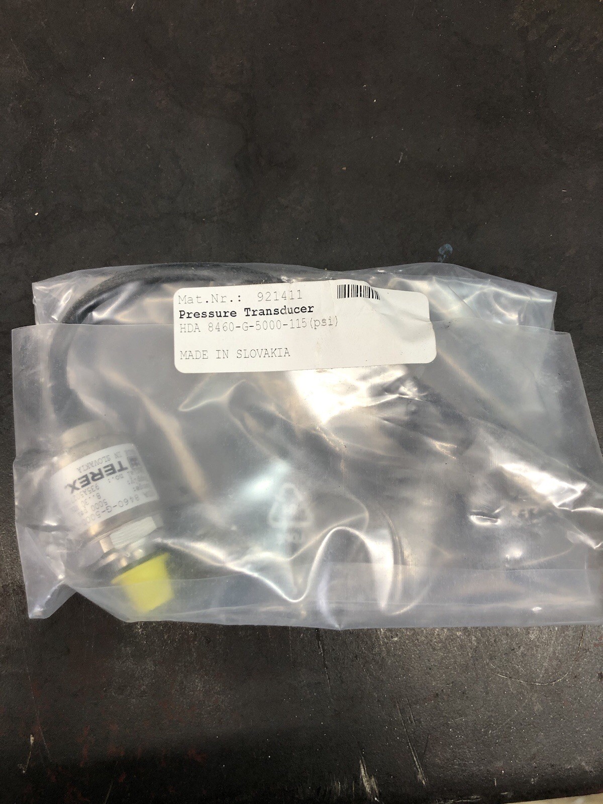 Pressure Transducer For Terex’s