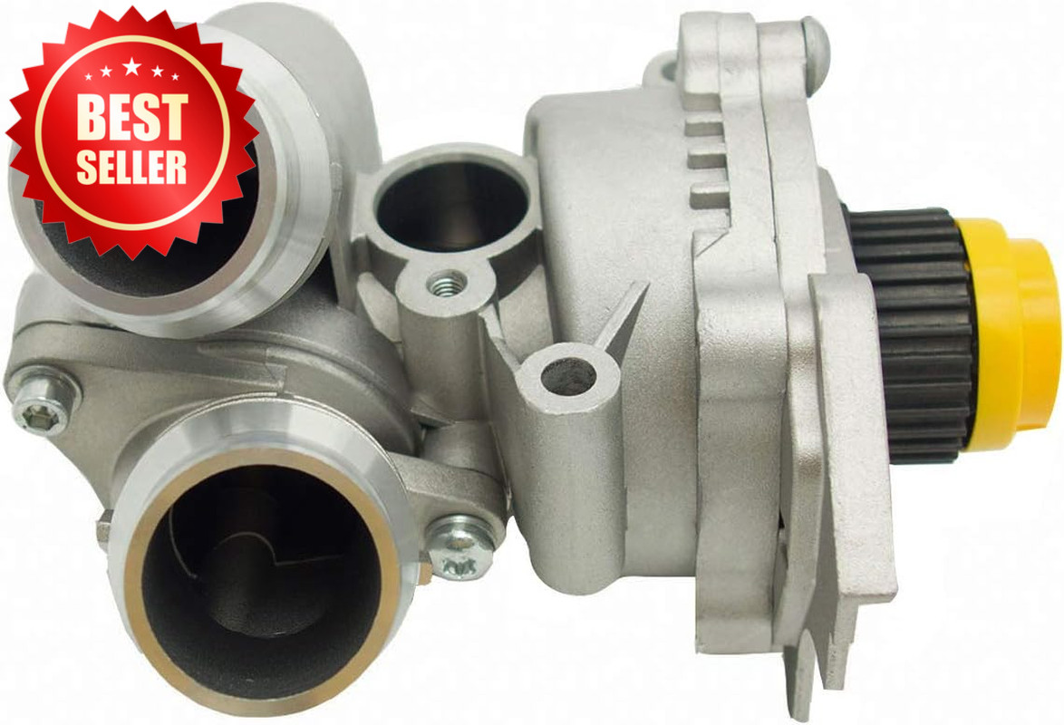 Aluminum Water Pump with Belt Compatible Audi A3 A4 VW Tiguan Jetta Golf