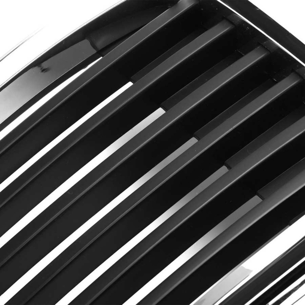 Front Hood Kidney Grille Grill Center Chrom Black for E30 M3 3 Serie2798