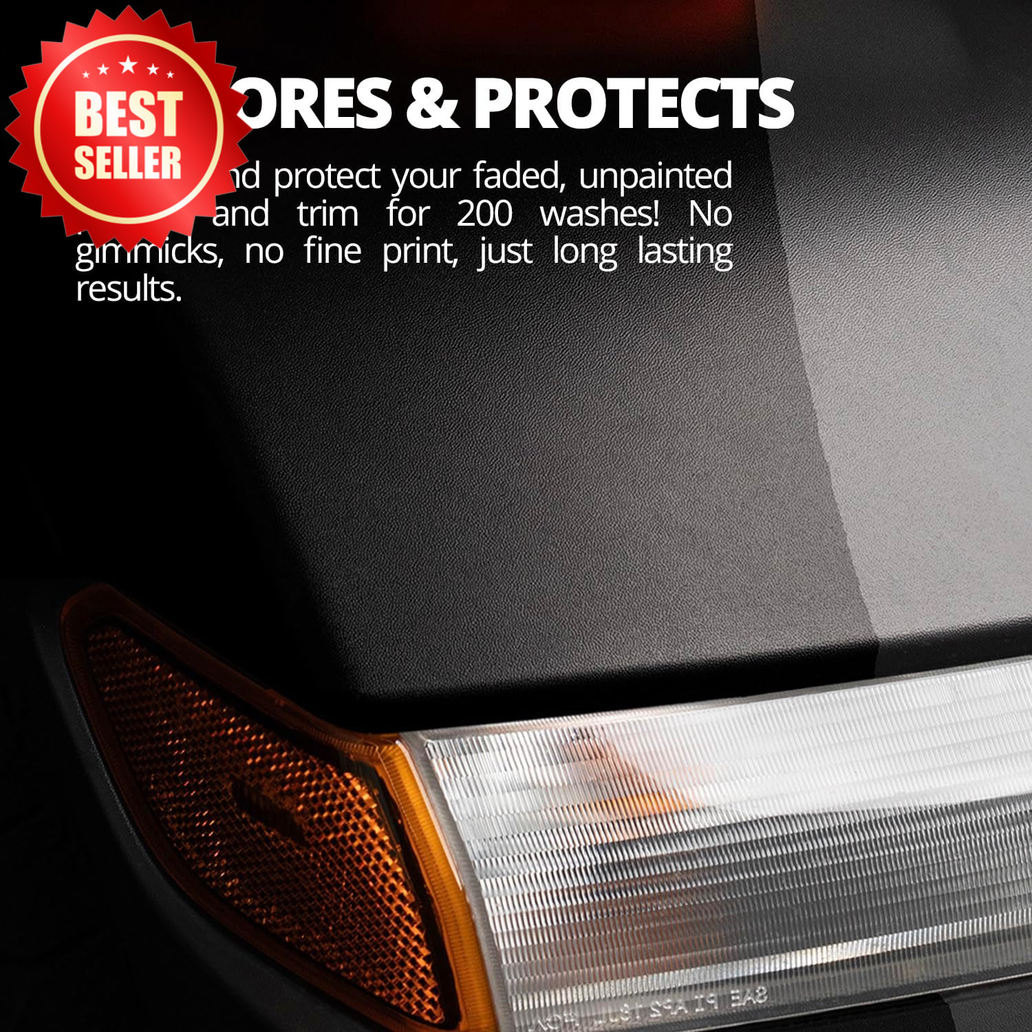 Ceramic Trim Coat Kit Plastic Restorer Quick Coating 200 Wash Durable US